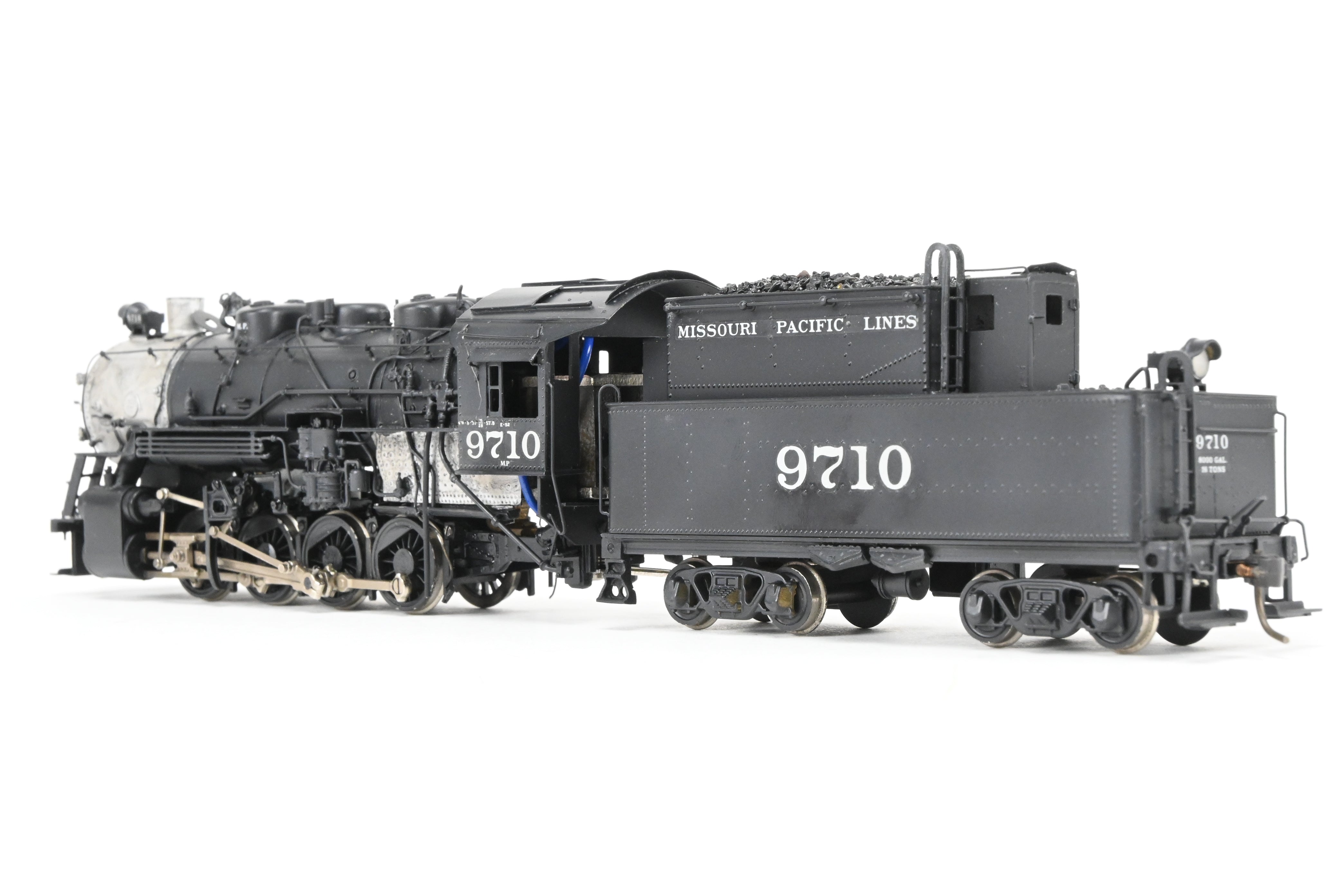 HO Scale Custom-Made Brass Missouri Pacific 0-8-0 Locomotive Model, CP No. 9710, Scratch Built by Joe G. Collias - One of a Kind