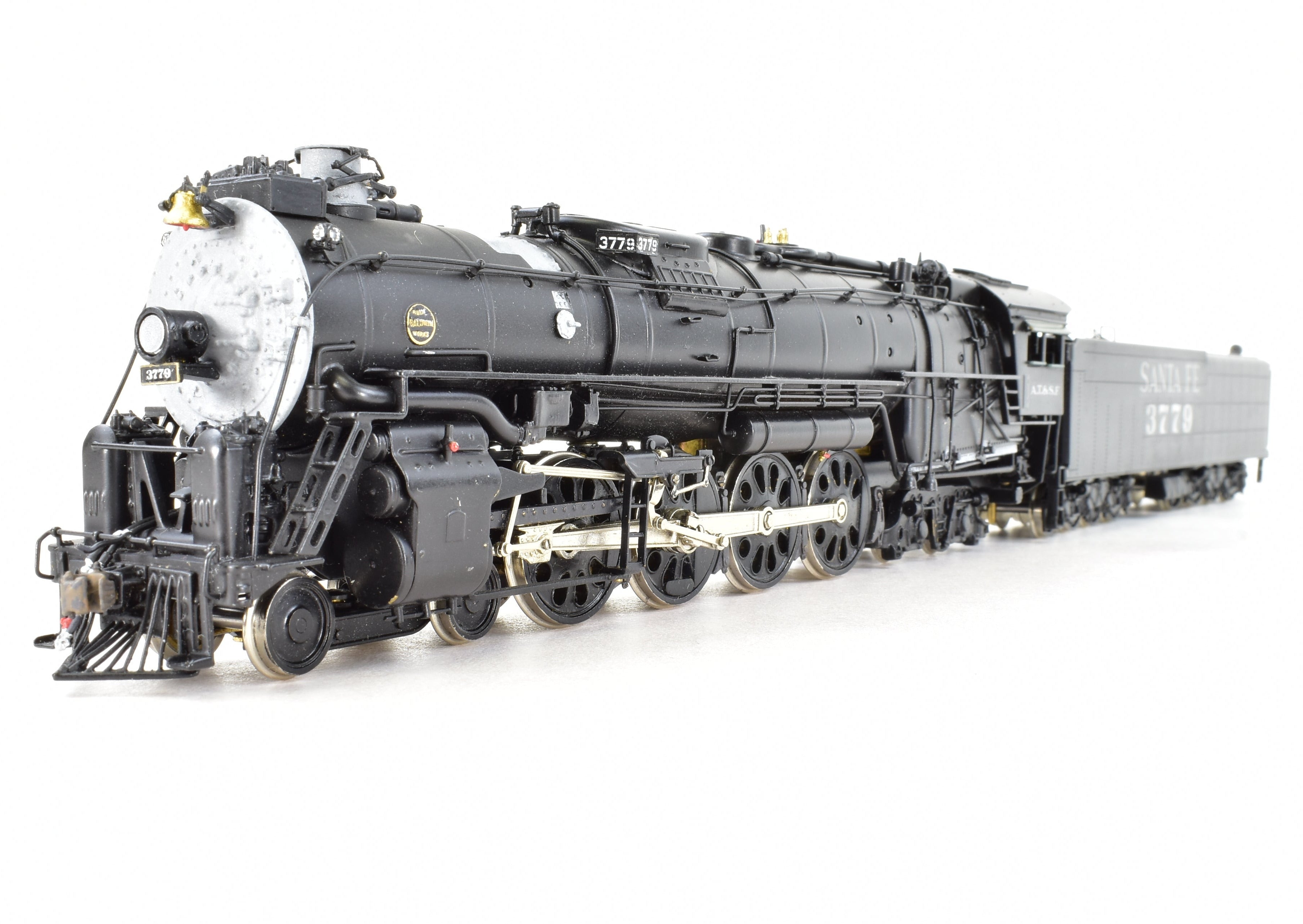 HO Scale Brass PFM - United ATSF - Santa Fe 4-8-4 Northern Steam Locomotive Model from 1981 Hi - Grade Tapered Rods Version with Custom Painting