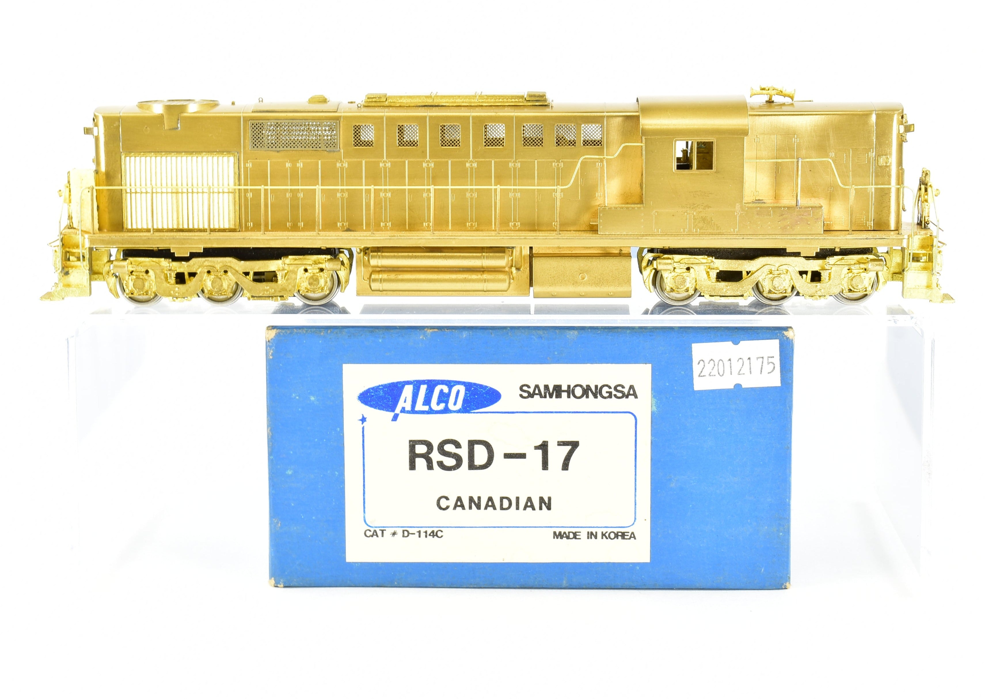 HO Scale Brass Canadian Pacific Railway ALCO RSD - 17 Road Switcher Model with New Northwest Short Line Gears by ALCO Models