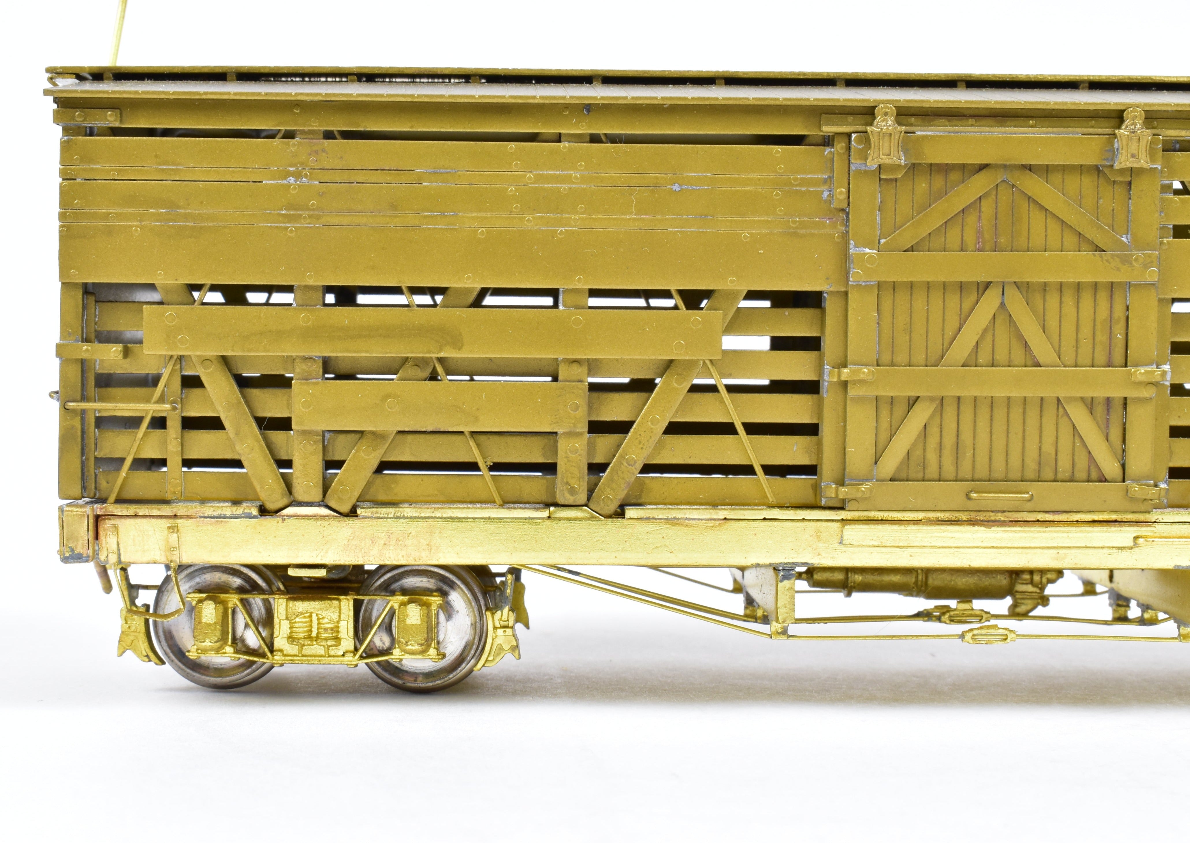 Empire Midland On3 Brass Denver & Rio Grande Western 30' Stock Car Model