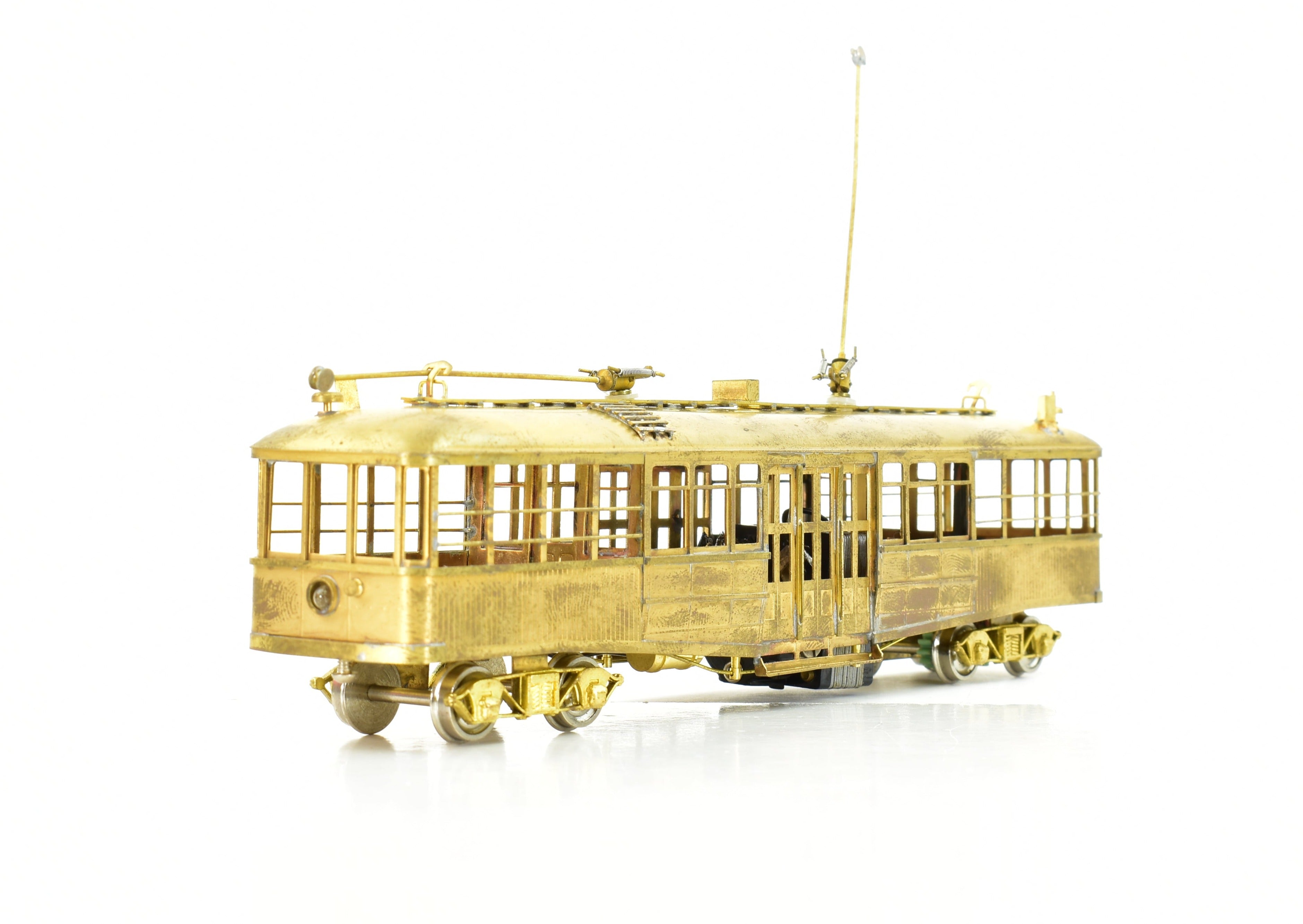 HO Scale Brass Los Angeles Railway Type CE Streetcar by S. Soho & Co. LARY - Sold As Is Condition