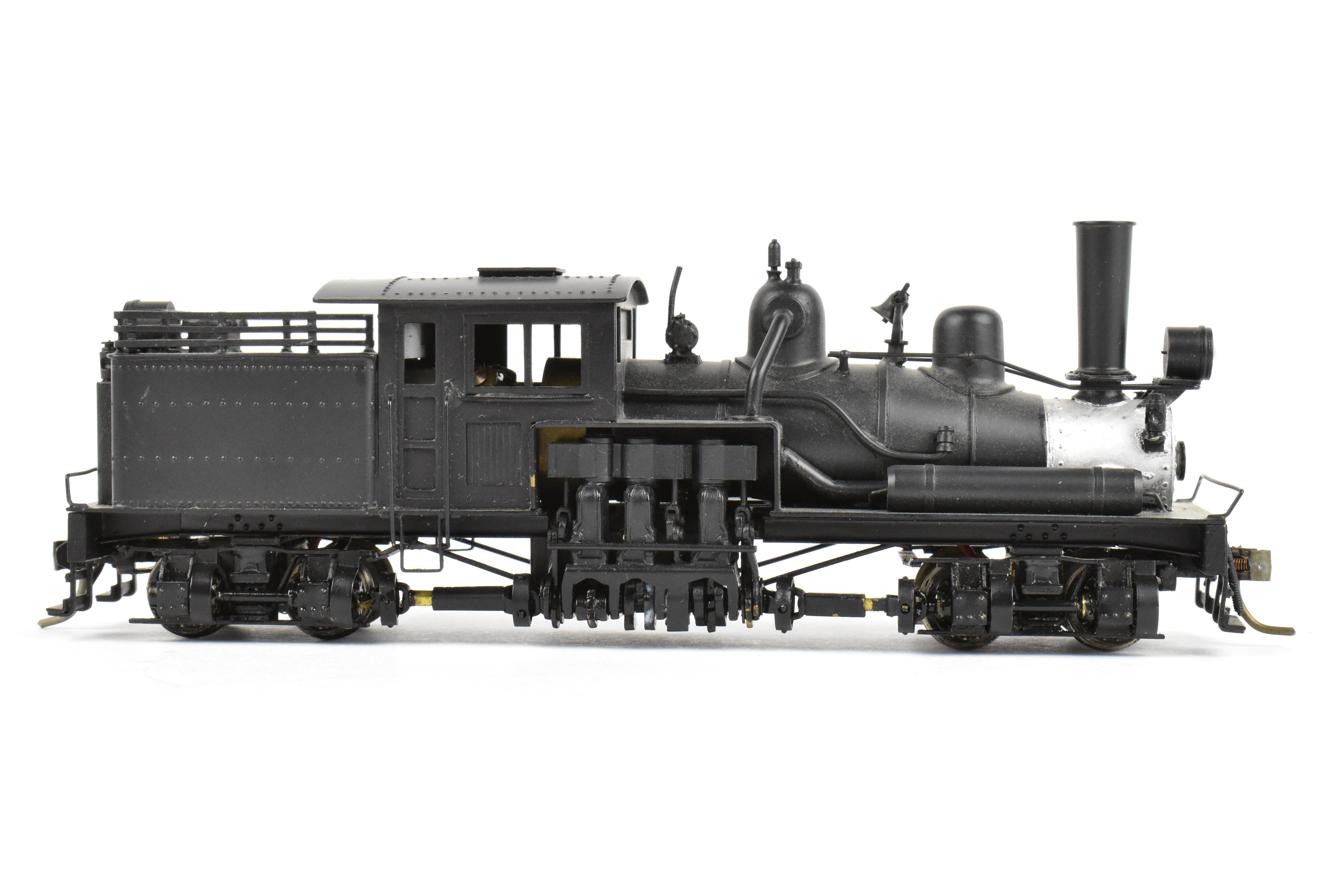 High - Quality HO Scale Brass PFM - United 2 - Truck Class B Shay Geared Locomotive for Model Railroads, CP Version Without Lettering
