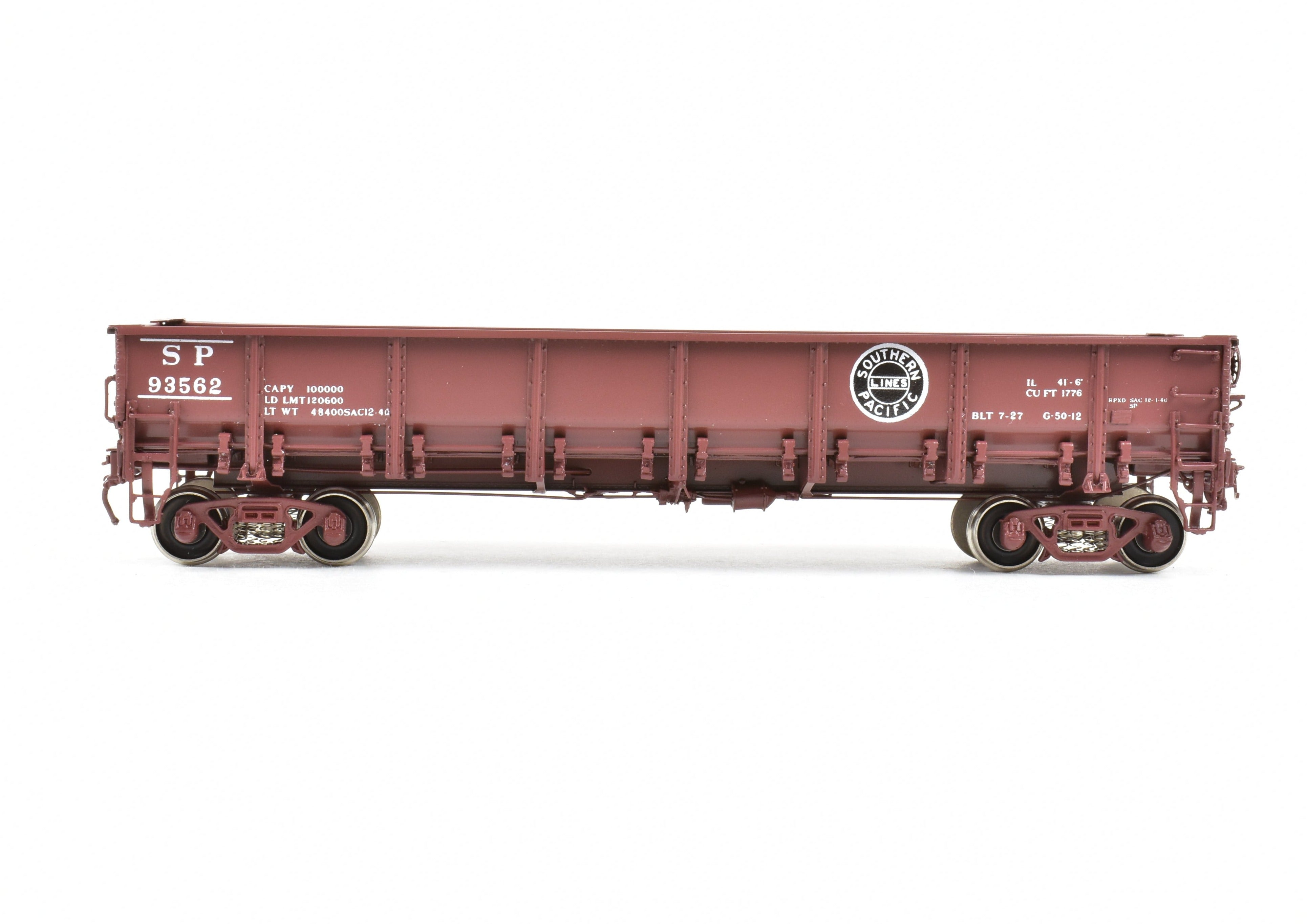 1940s HO Brass Southern Pacific Class G50 - 12 Drop Bottom Gondola by Challenger Imports