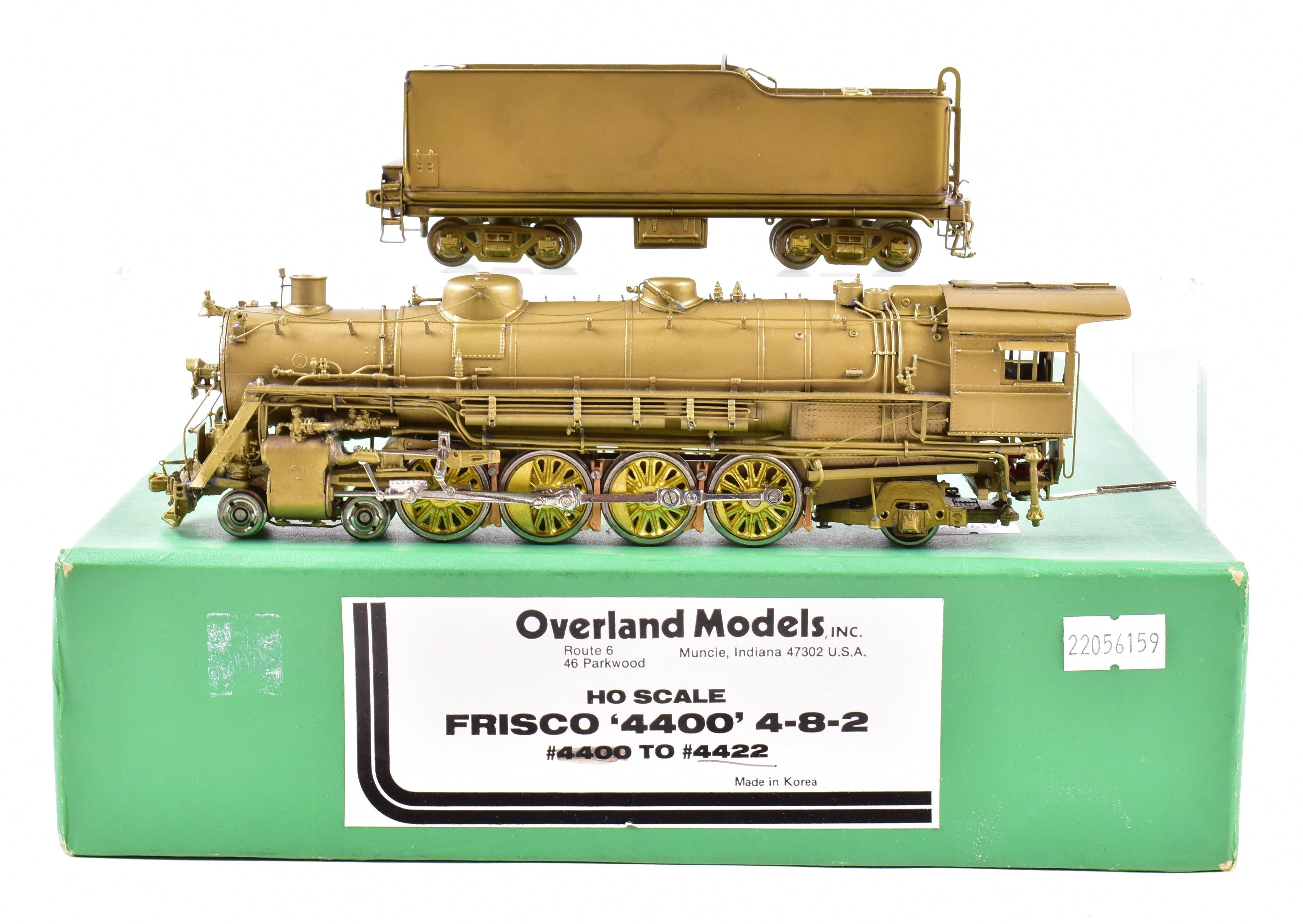 HO Scale Brass OMI Overland Models SLSF Frisco 4400 4-8-2 Mountain Locomotive