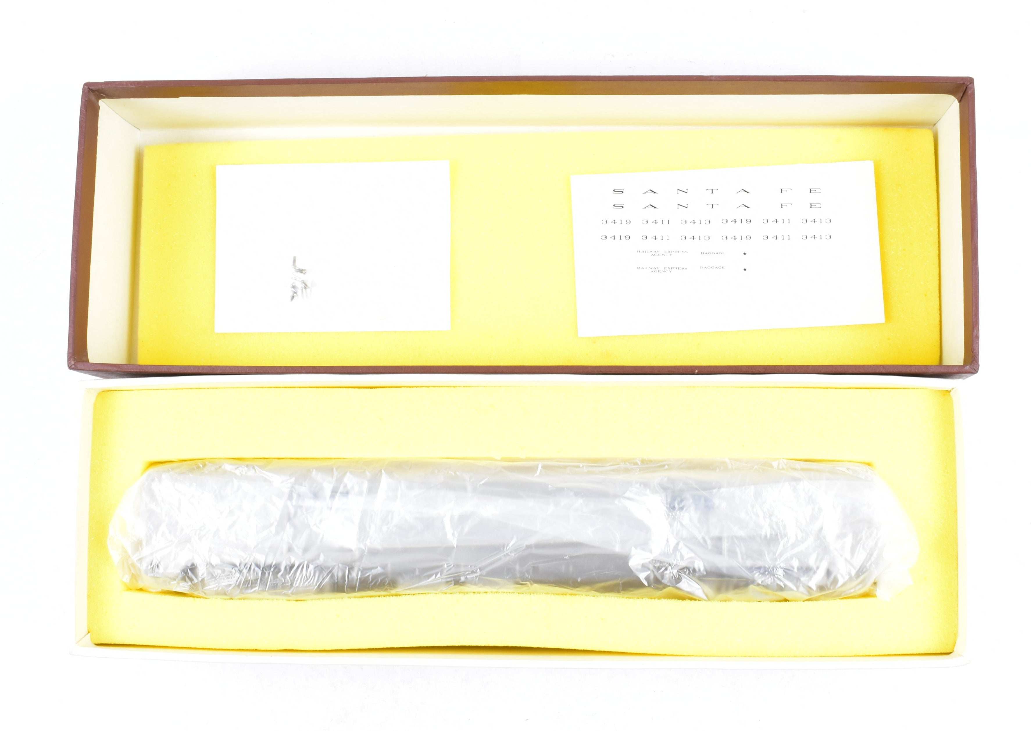 HO Scale Brass ATSF - Santa Fe Baggage Cars 3409 - 3426 by W&R Enterprises