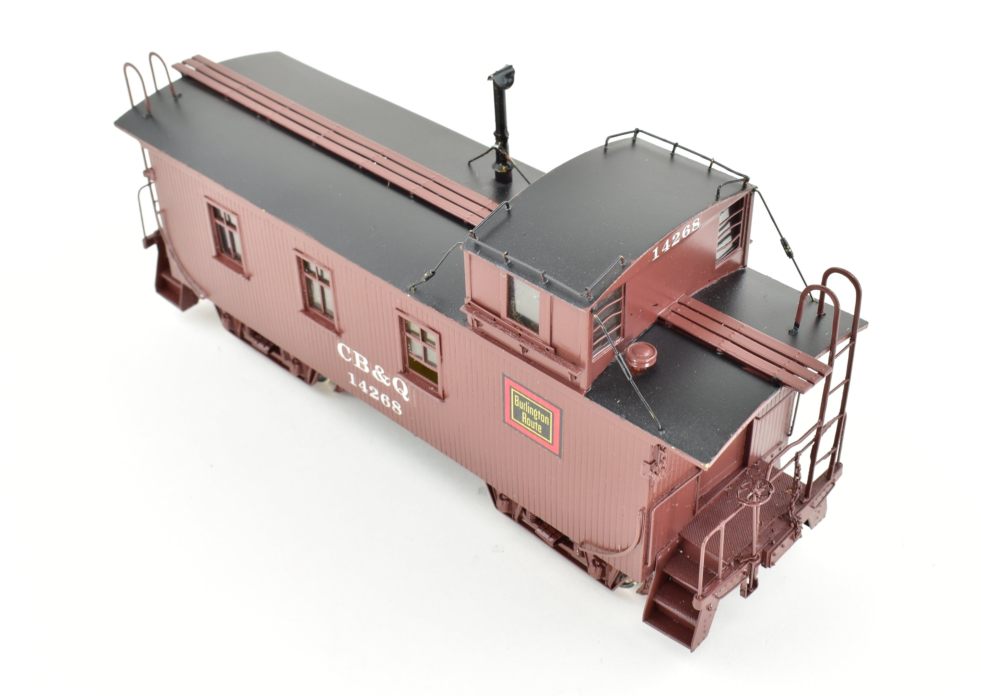O Scale Oriental Limited CB&Q Burlington Route NE-1 Custom Painted Wood Caboose