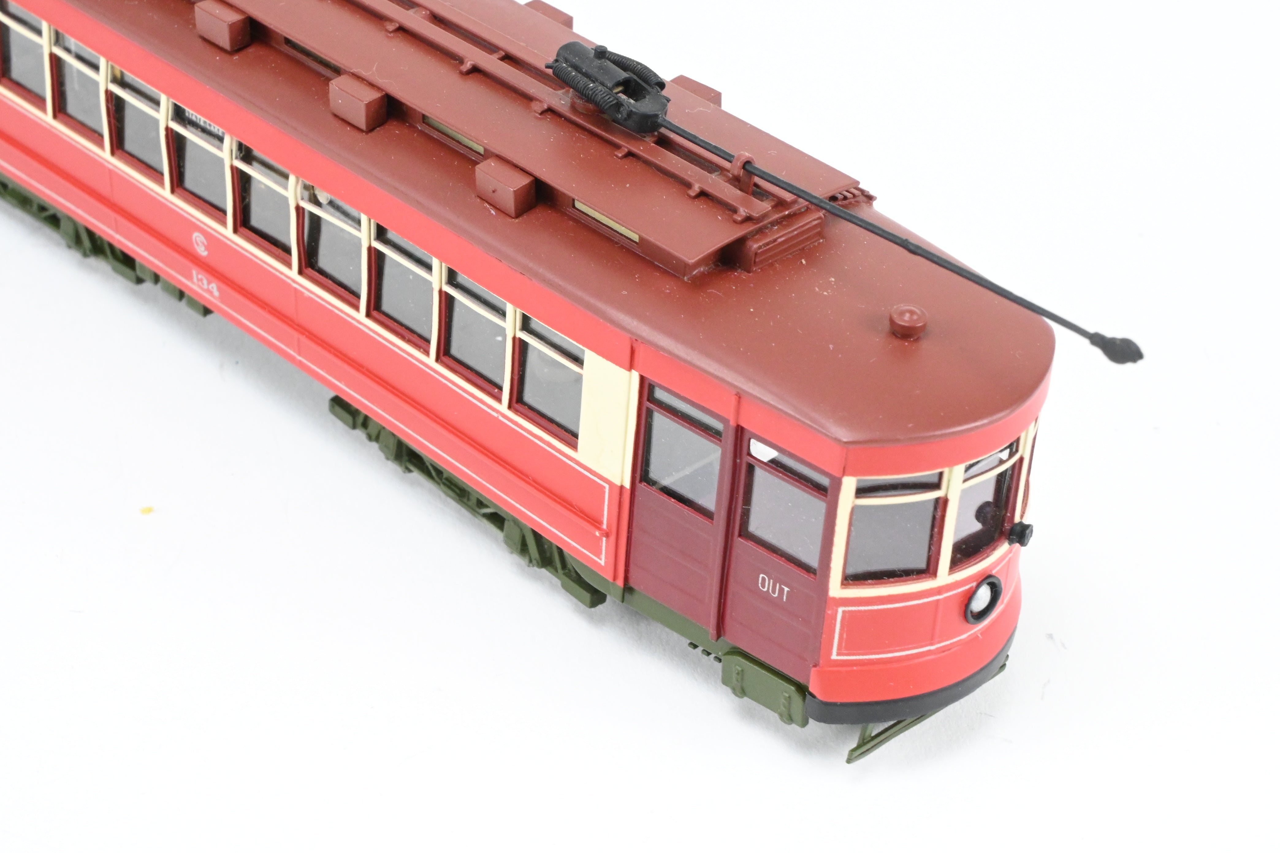 High - Quality HO Scale Brass Chicago Surface Lines Pullman Car Model - Fairfield Models 343 CSL, Custom Painted as No. 134, with Reboxx Packaging