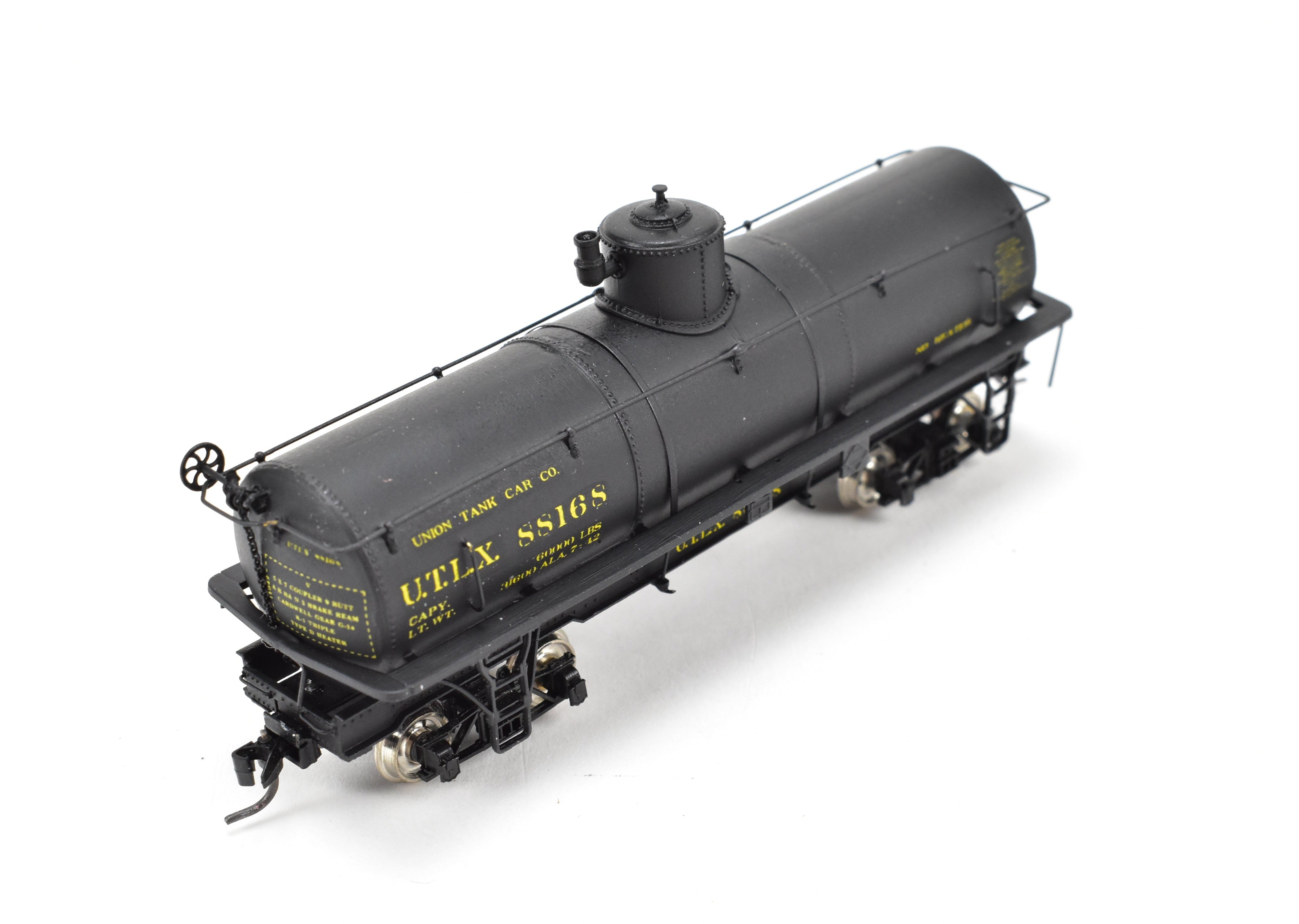HOn3 Scale Plastic Model PSC - Precision Scale Co. UTLX 88168 Narrow Frame Tank Car, Assembled and Professionally Custom Painted