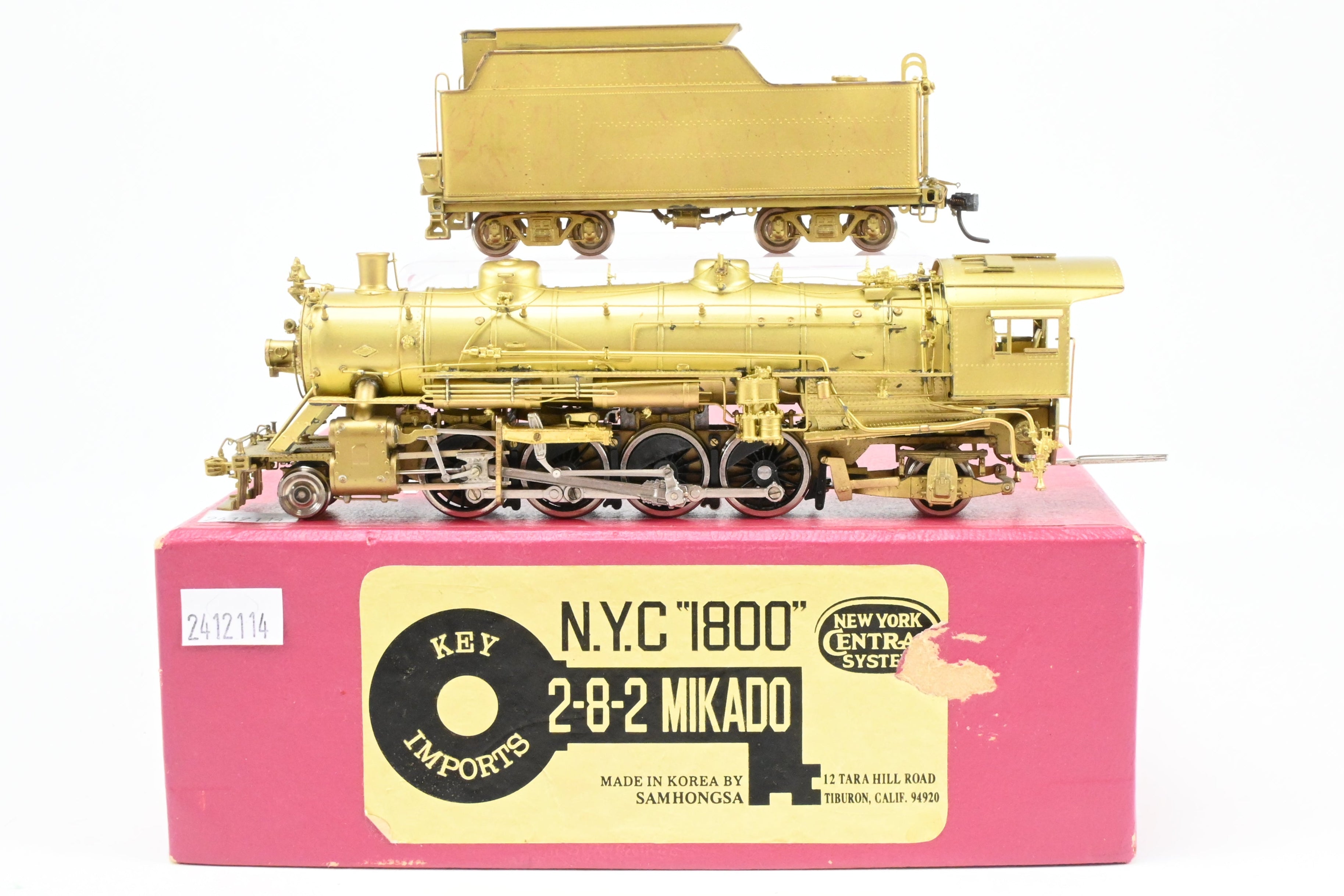 NYC USRA 2-8-2 Class H-6a 1800 Mikado Brass Model by Key Imports