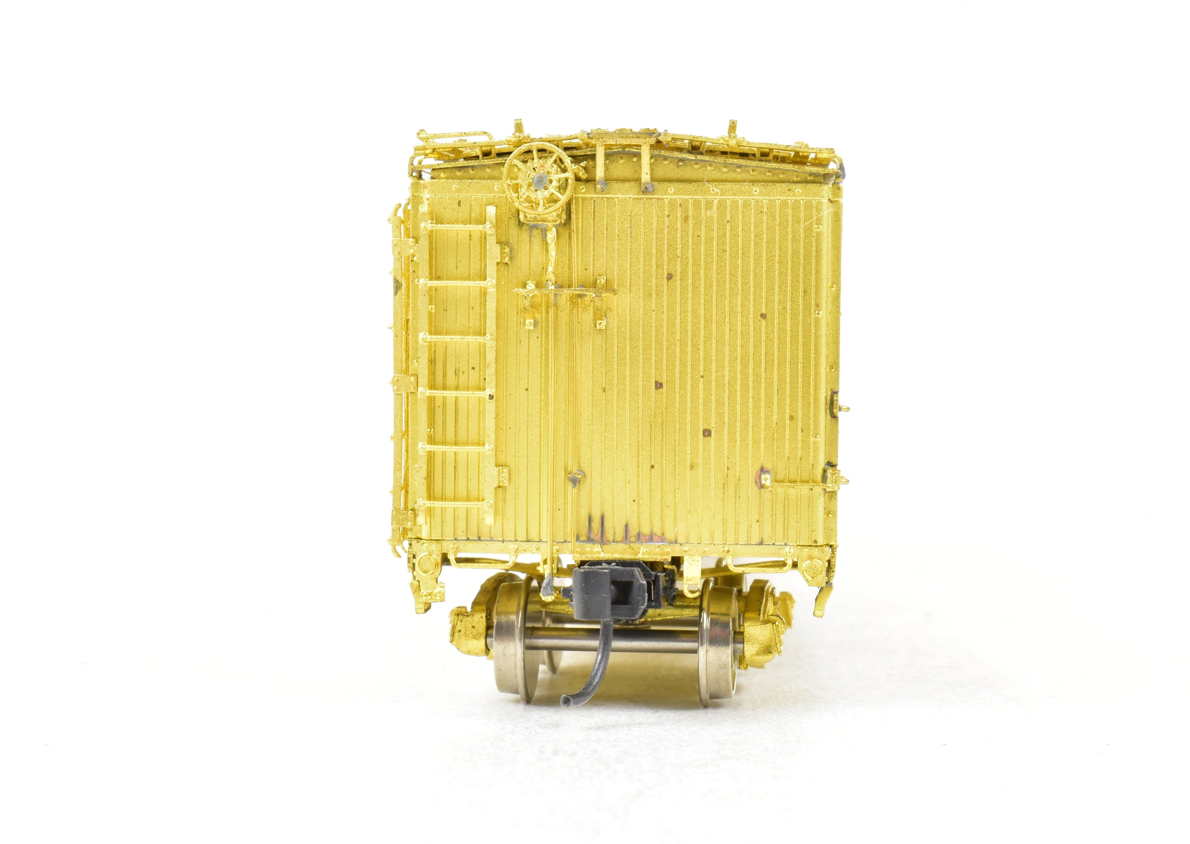 HO Scale Brass Model Railroad Refrigerator Car by OMI - Overland Models, Inc., Representing ATSF - Santa Fe SFRD Rr - 10 Class 50' Ice Bunker Wood Design without Original Box