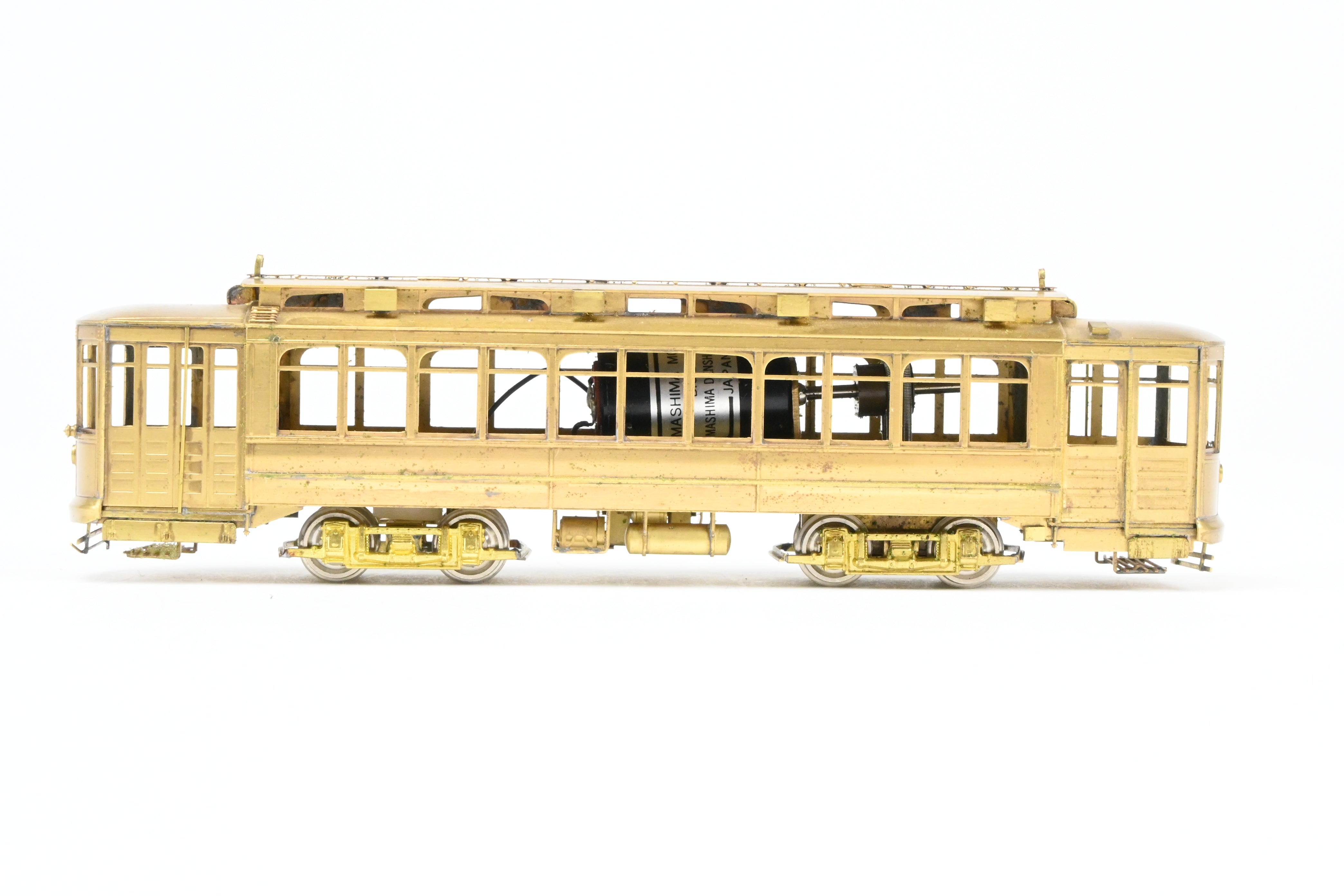 HO Scale Brass Chicago Surface Lines 346 City Big Brill Car Model by Fairfield Models without Trolley Poles