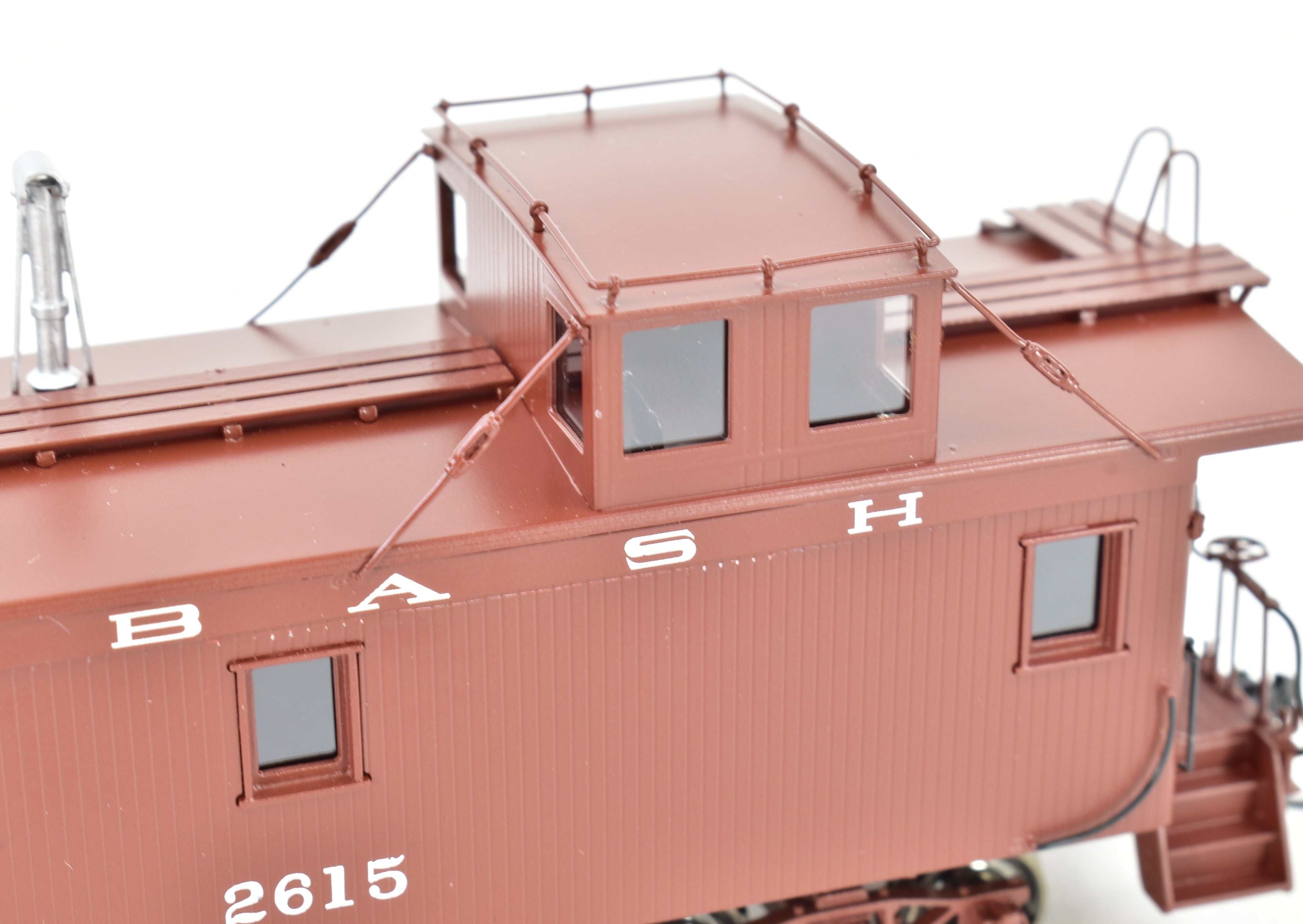 HO Scale Brass Wabash Wood Side Caboose FP #2615 by OMI Overland Models
