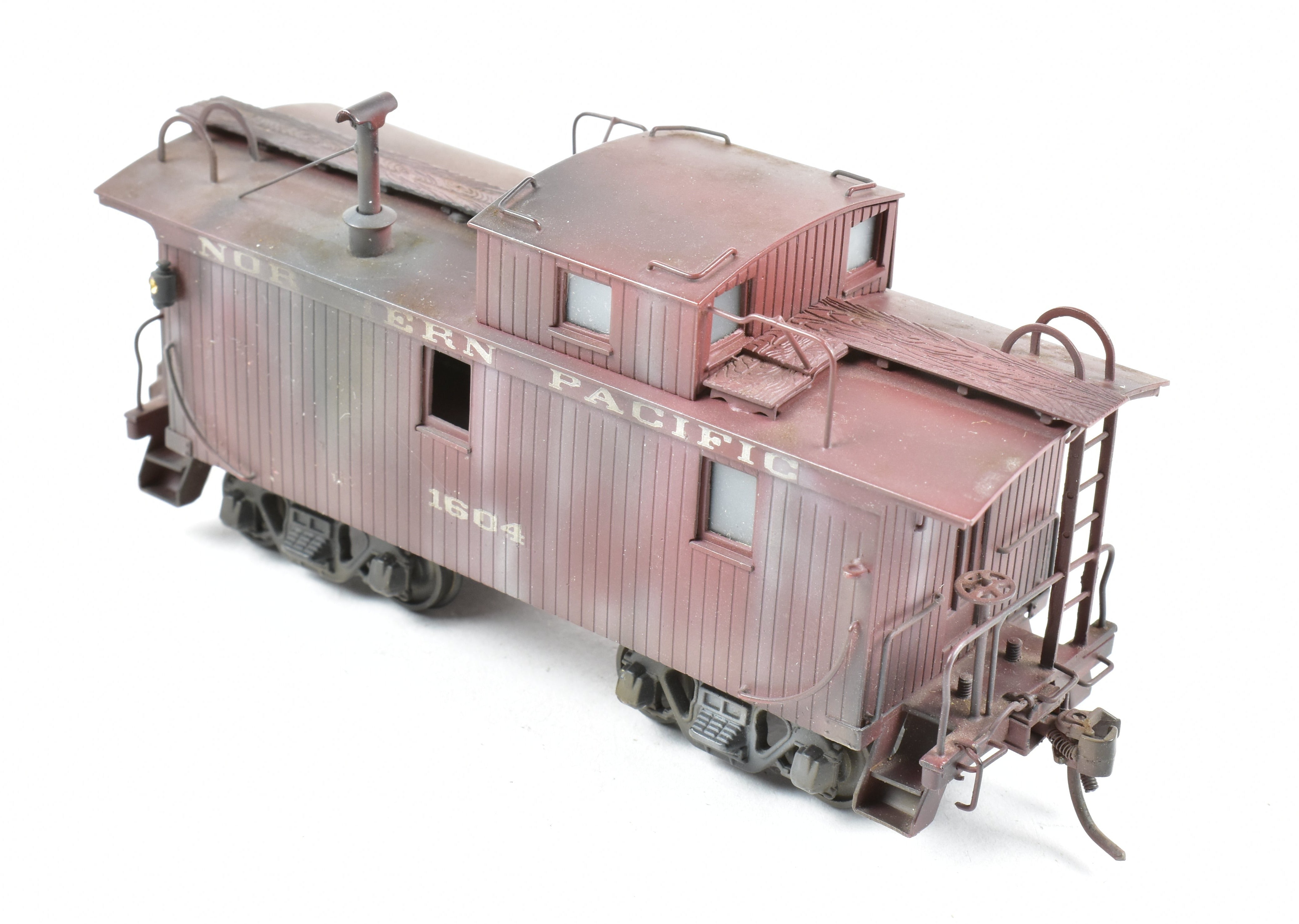 Custom Painted HO Scale Brass PFM United Northern Pacific Wood Caboose Model