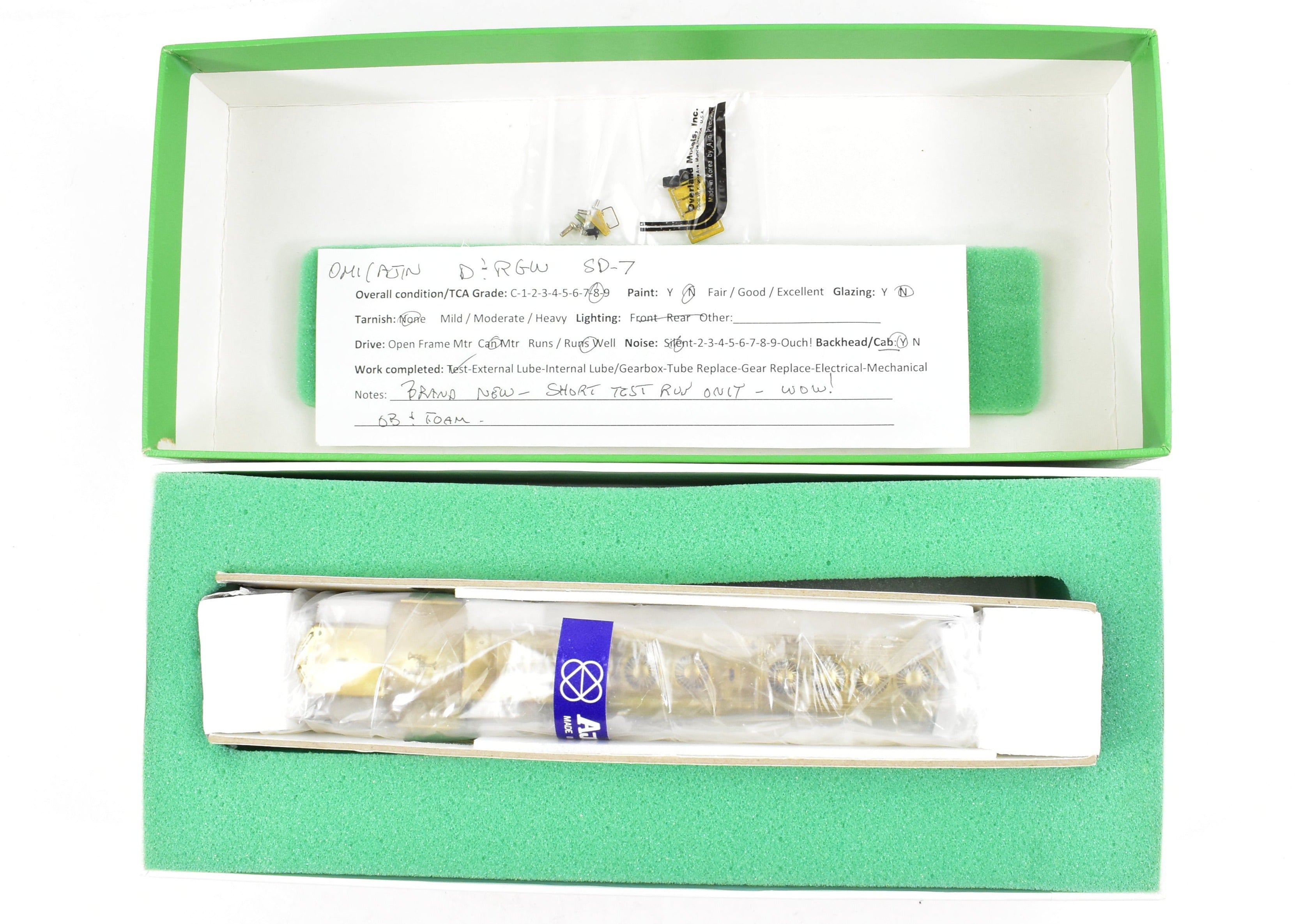 HO Brass OMI - D&RGW Denver & Rio Grande Western EMD SD7 5300 - 5303 Rare Model