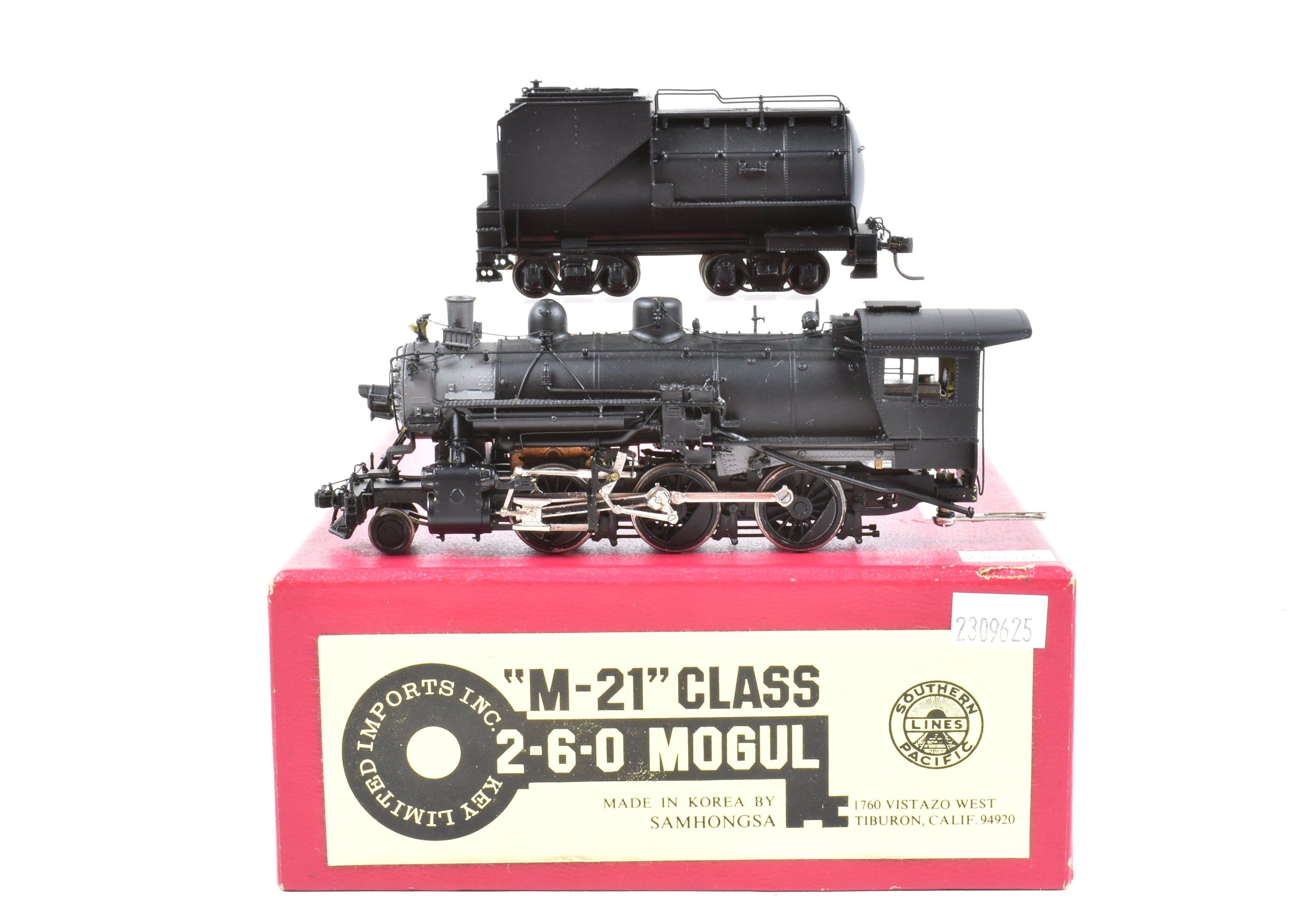 HO Scale Brass Key Imports Model - Southern Pacific M - 21 Class 2 - 6 - 0 Mogul Steam Locomotive CP