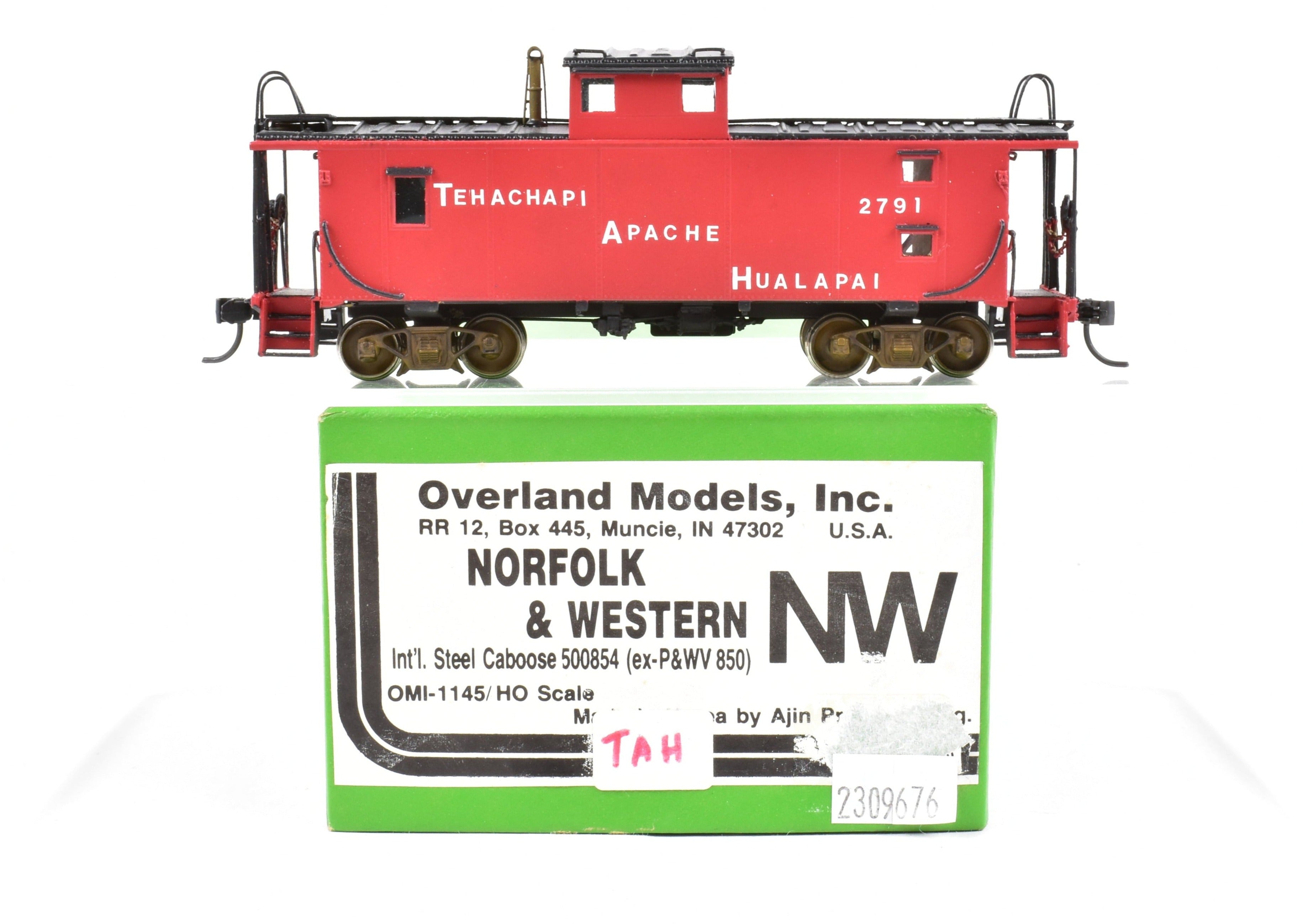 HO Brass OMI Norfolk & Western Private Road Steel Caboose Model by Overland Models