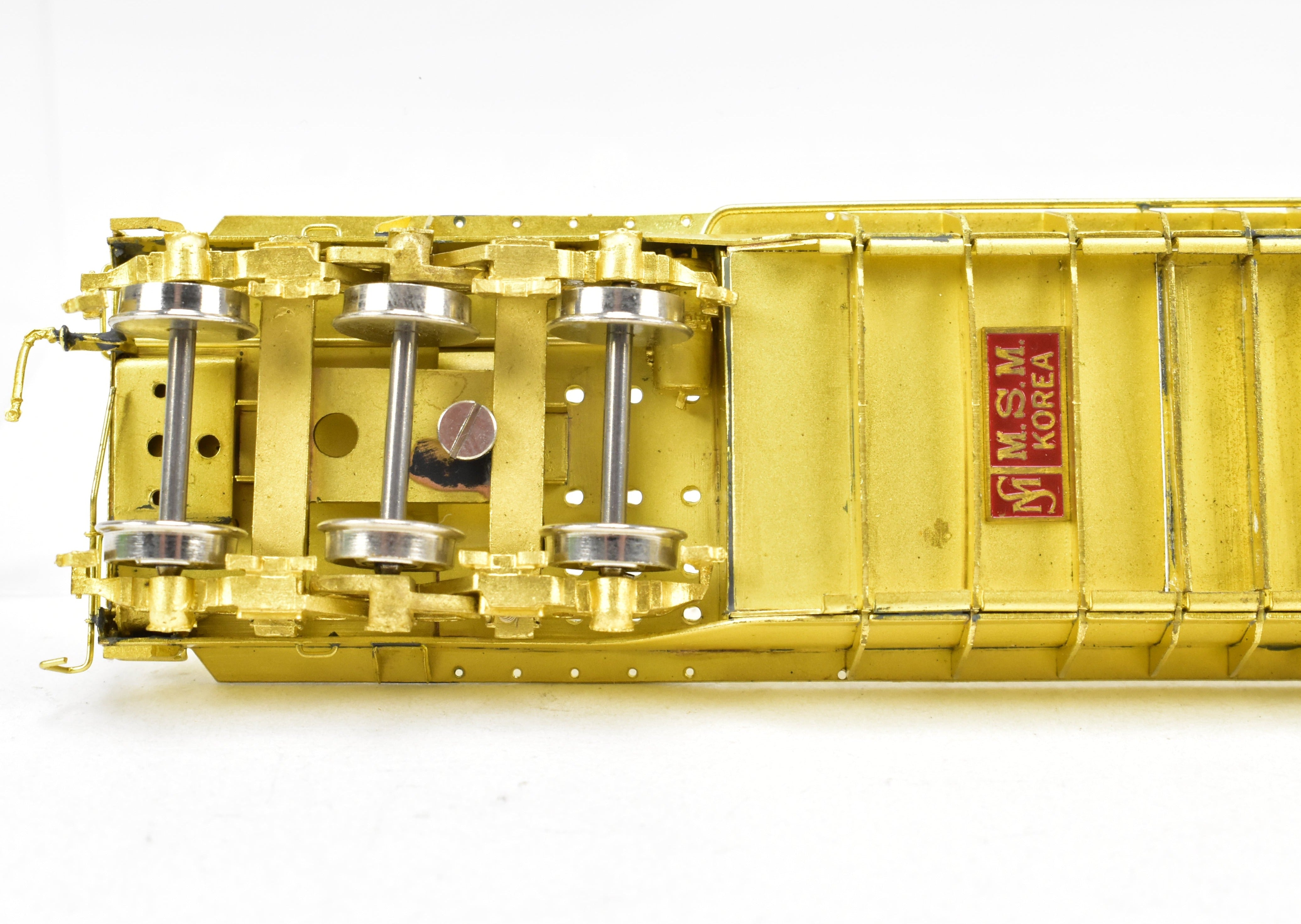 HO Scale Brass Greenville 55' Well Car with Transformer Load by OMI - Overland Models, Inc. for Chesapeake & Ohio (C&O) Railroad