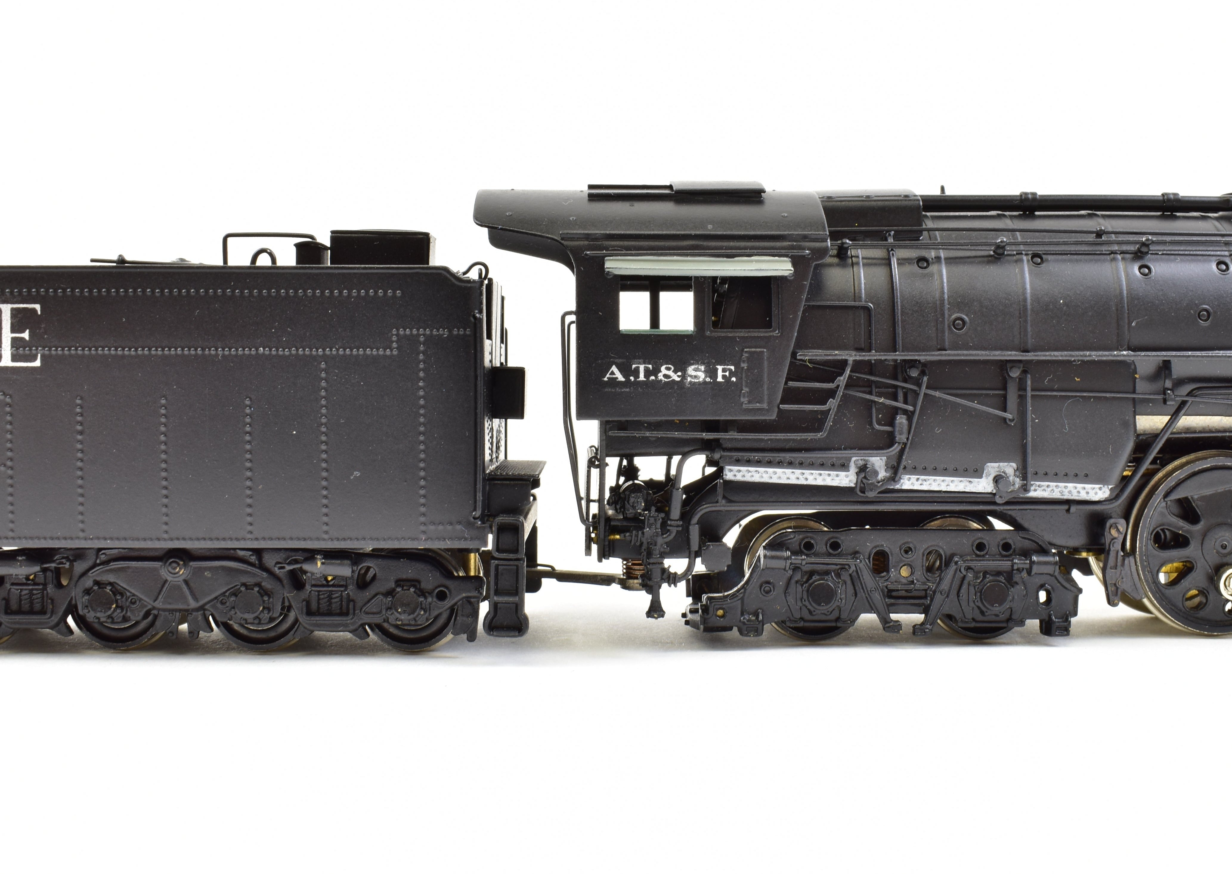 HO Scale Brass PFM - United ATSF - Santa Fe 4-8-4 Northern Steam Locomotive Model from 1981 Hi - Grade Tapered Rods Version with Custom Painting