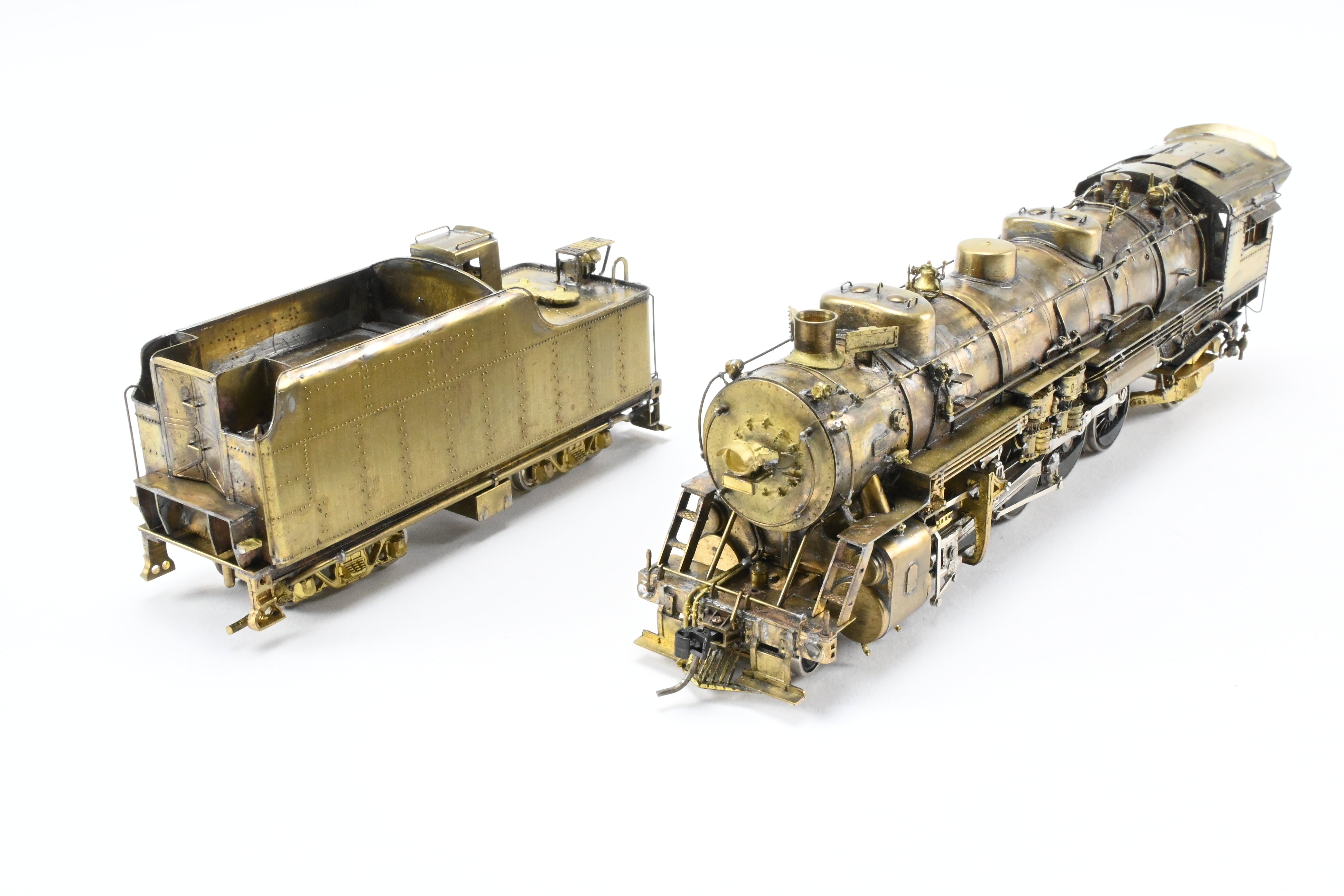 HO Scale Custom-Made Brass Model of Joe G. Collias Scratch-Built Missouri Pacific 2-10-2 Locomotive No. 1718 (Formerly Wabash)