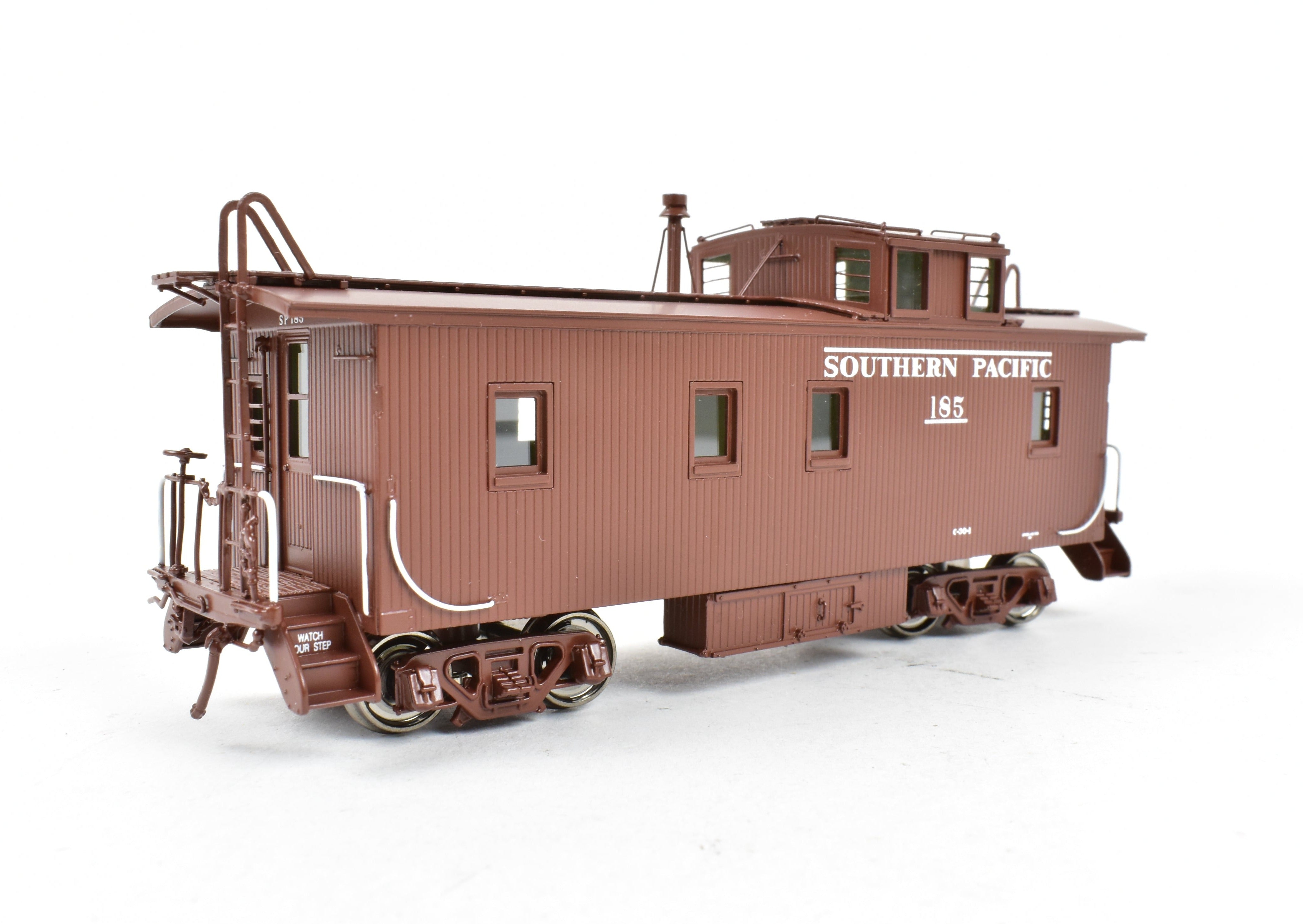 HO Scale Brass CIL Southern Pacific Wood Side Caboose Straight Side Cupola Class C - 30 - 1 Model Train FP No. 185 by Challenger Imports