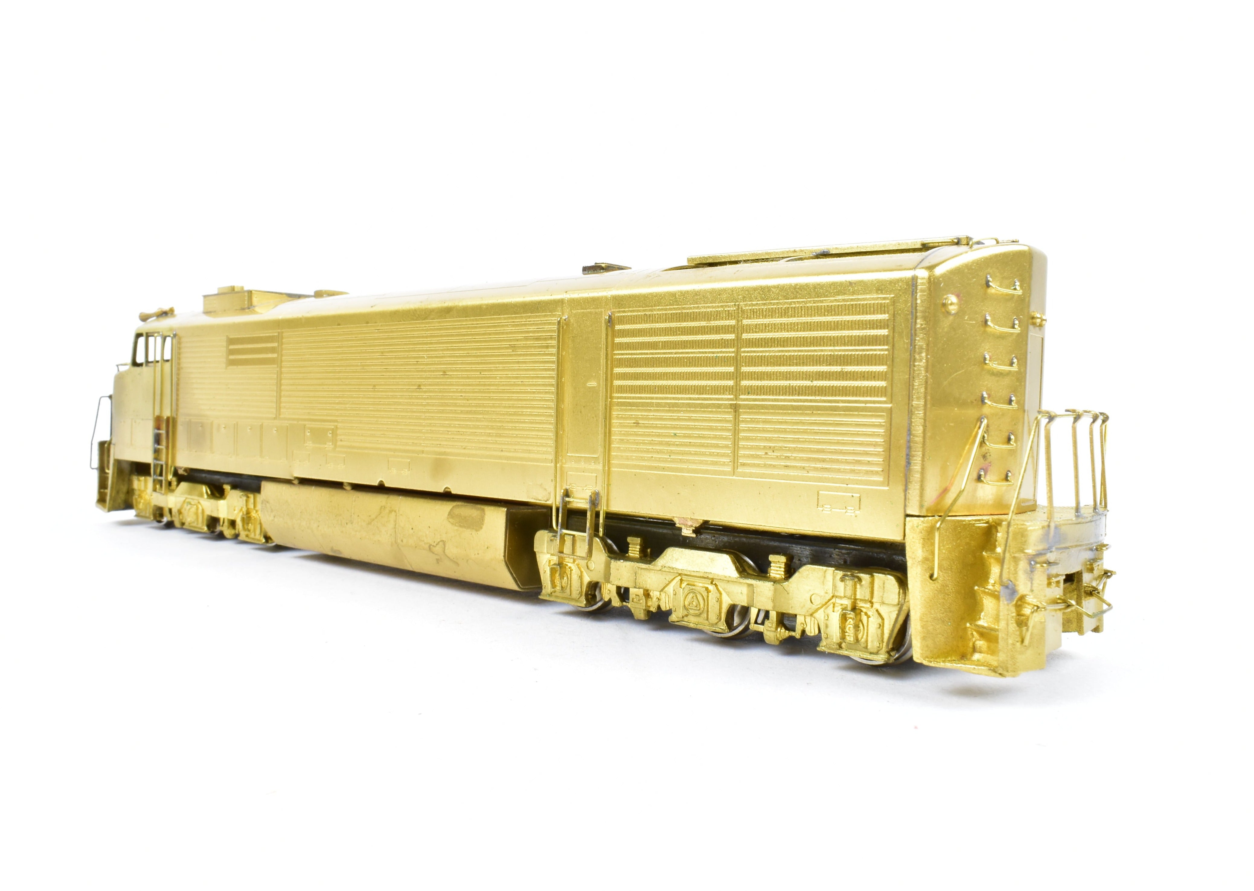 High - Quality HO Scale Brass Hallmark Models ATSF - Santa Fe GE U30CG Cowl - Style Passenger Diesel Locomotive with New NWSL Gears