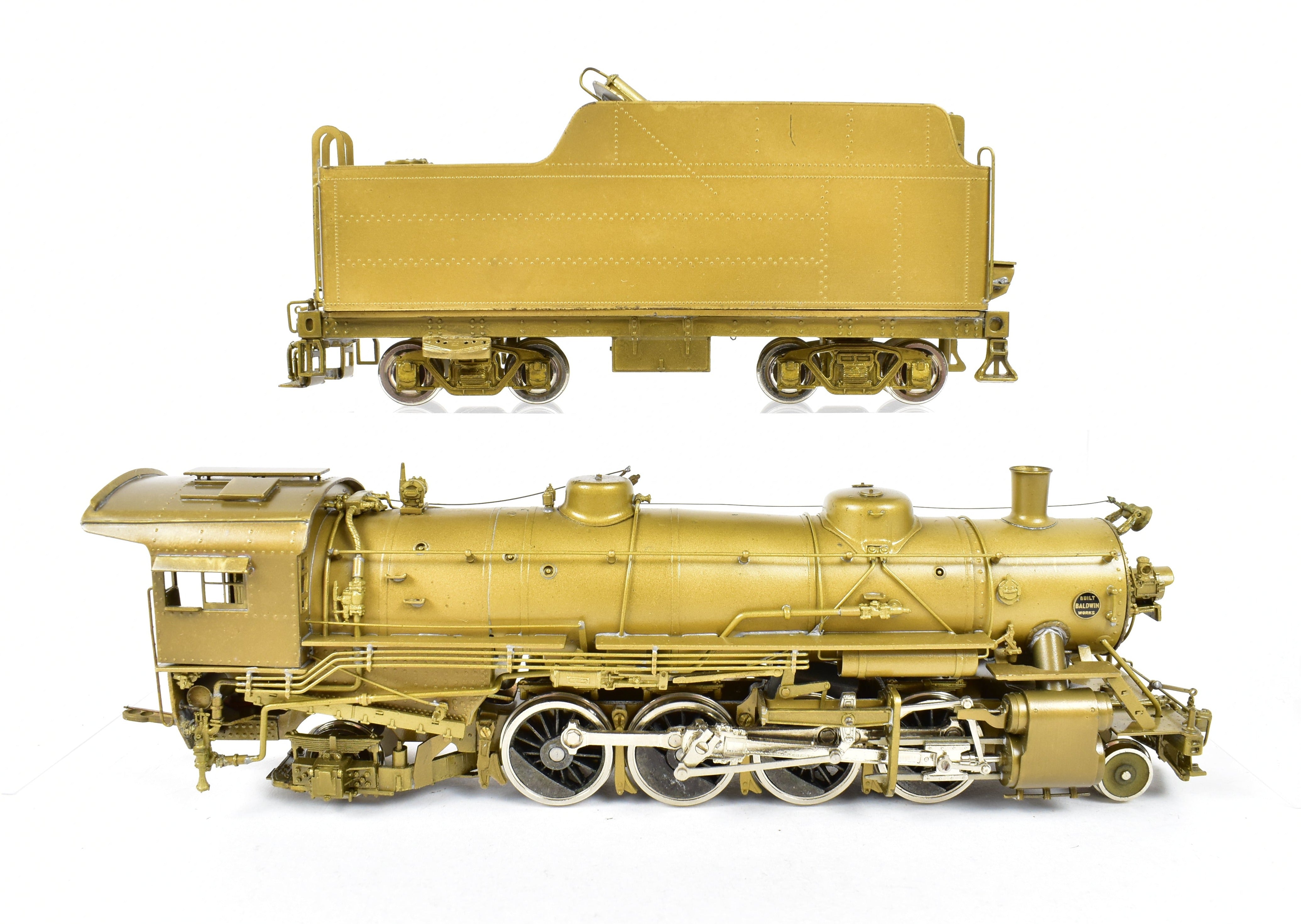 High - Quality HO Scale Brass Pacific Fast Mail (PFM) Model of United States Railway Administration (USRA) 2 - 8 - 2 Light Class Mikado Locomotive from 1977 Hi - Grade Run