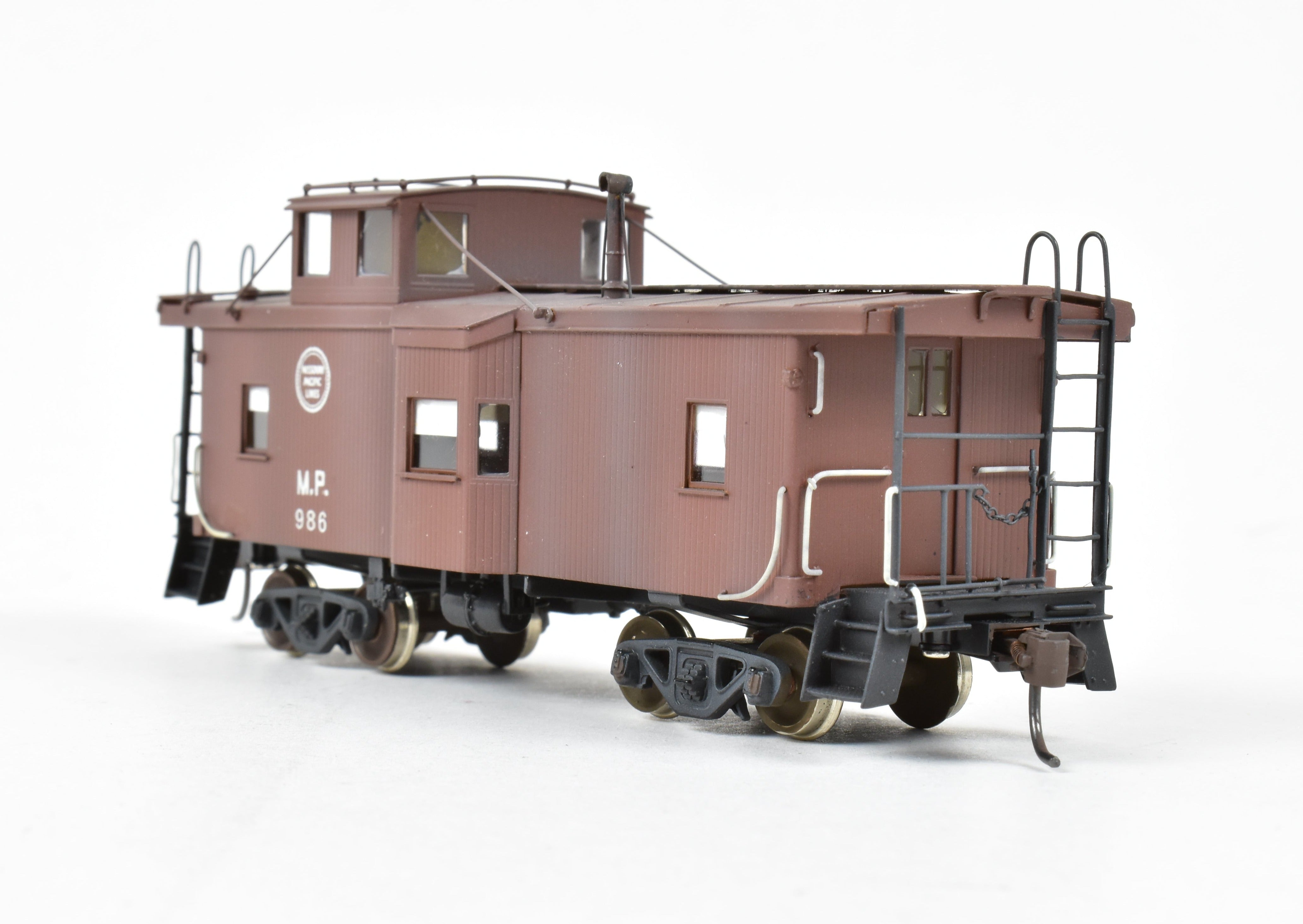 HO Scale Brass Missouri Pacific Cupola & Bay Window Caboose CP No. 986 by Overland Models, Inc. (OMI)