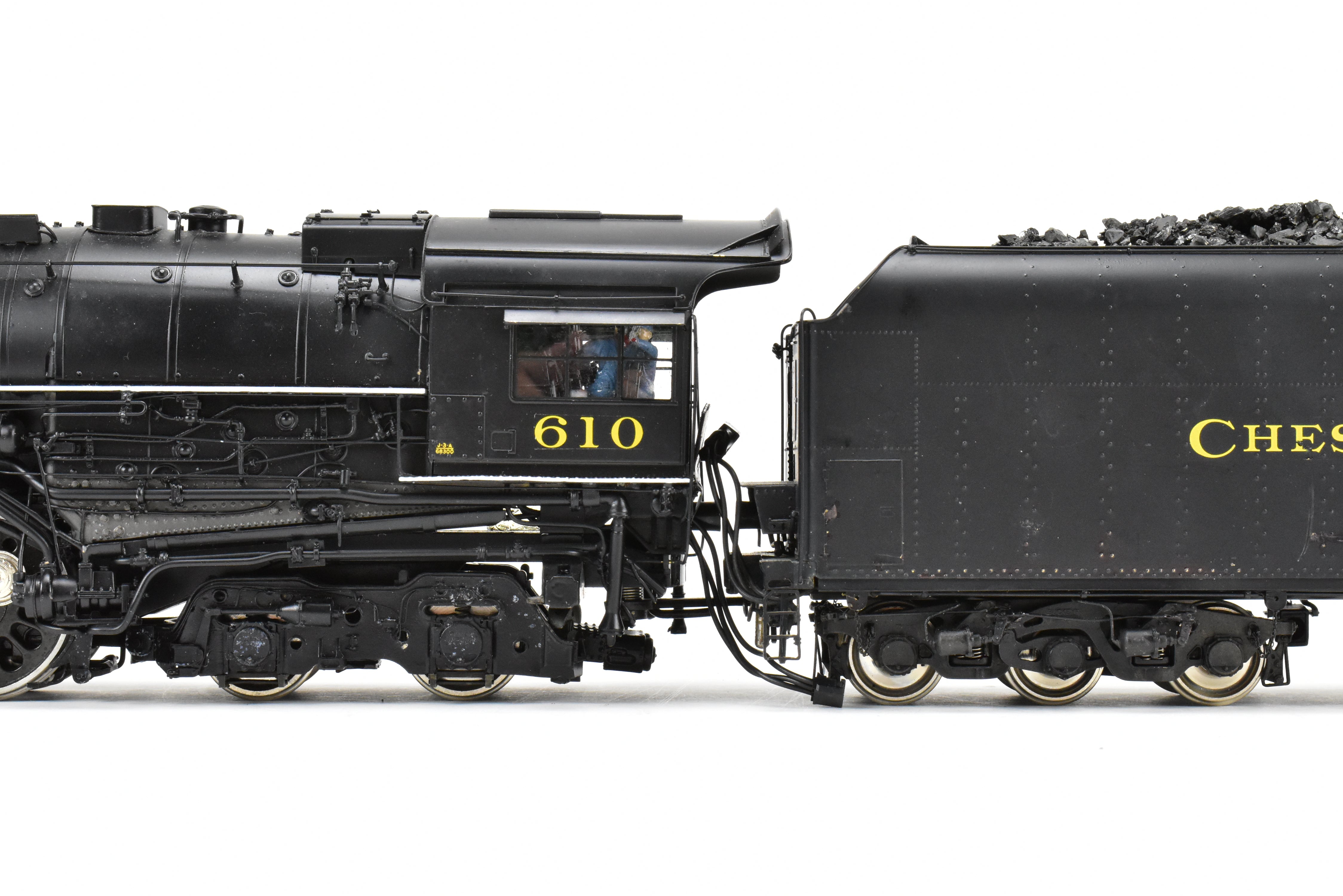 O Scale Brass Precision Scale Co. C&O J-3a 4-8-4 Greenbrier 2-Rail FP #610 As-Is