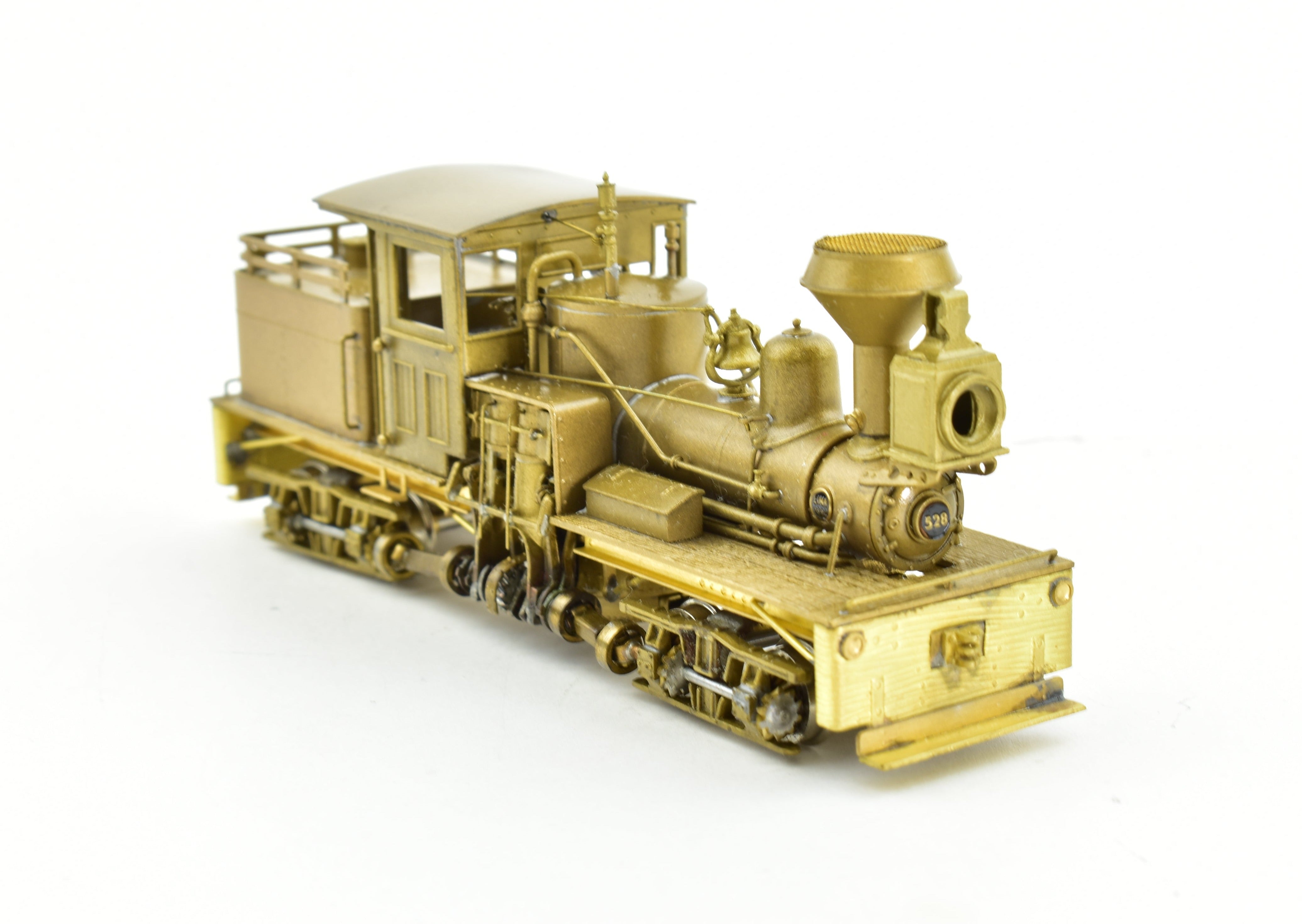 High - Quality HO Scale Brass Shay Locomotive Model - PFM - United Benson Logging Co. 2 - Truck Tee - Boiler Shay No. 528