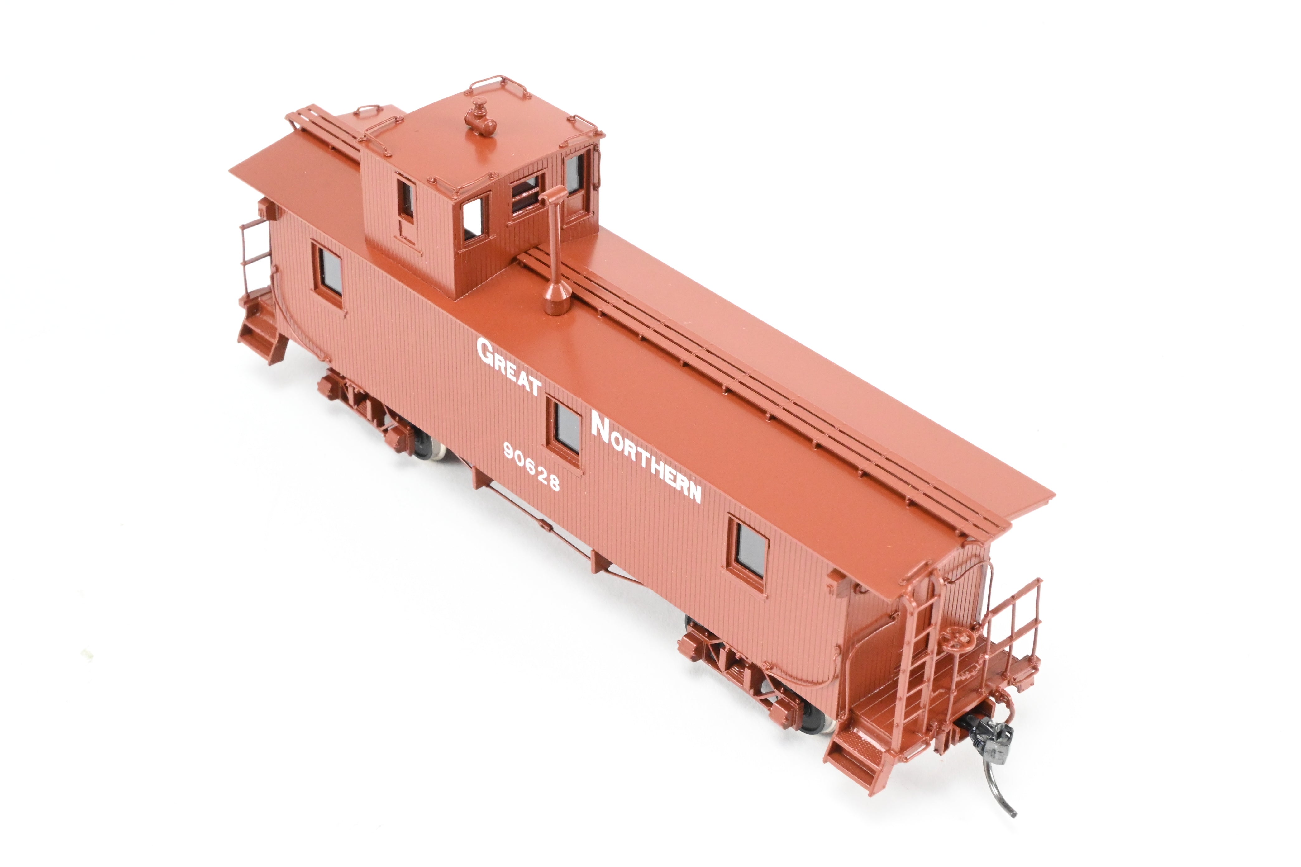 HO Scale Brass Connector North Bank Line Great Northern 33-Foot Truss Rod Caboose Model No. 90628