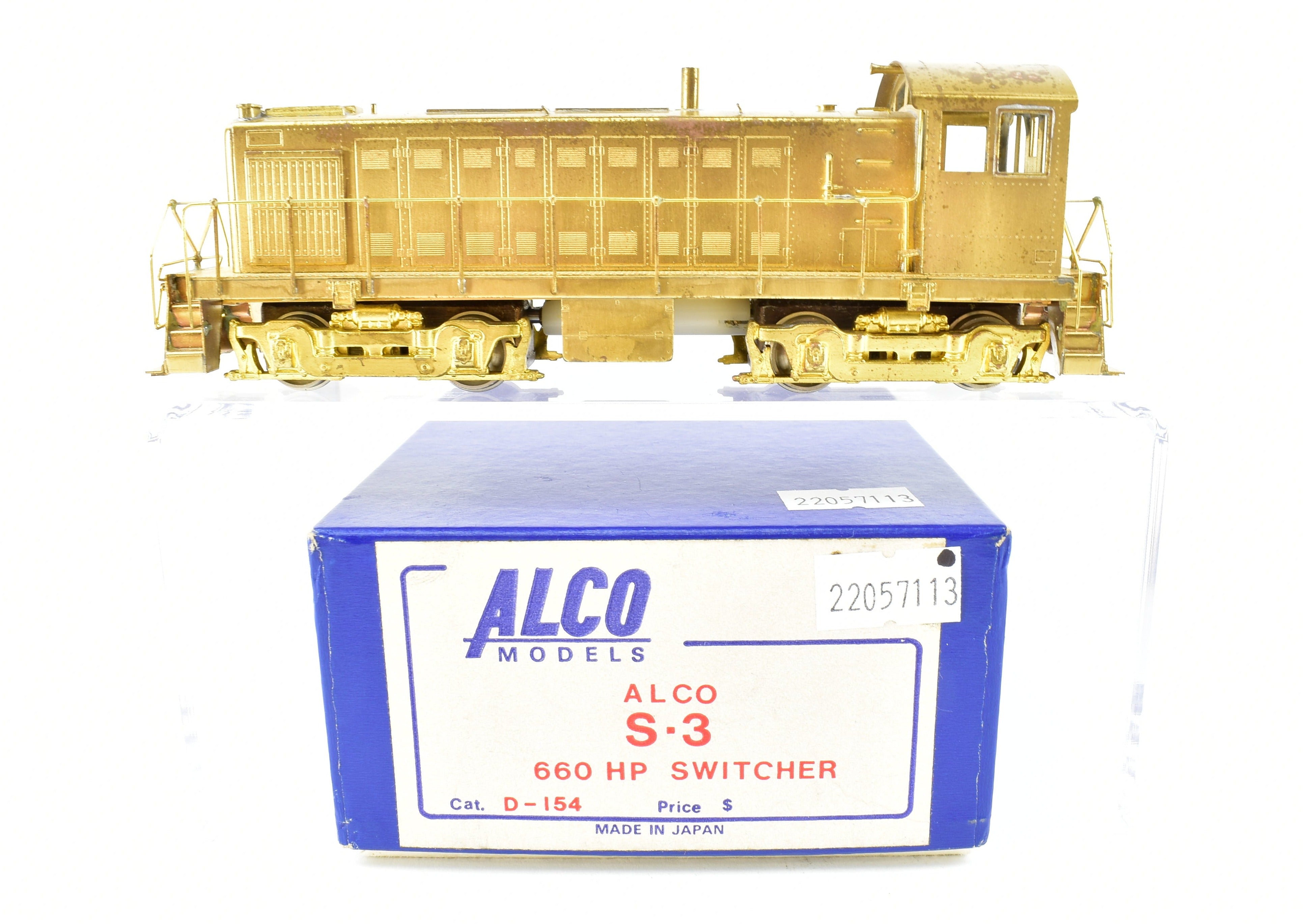 HO Scale Brass ALCO S - 3 660HP Switcher Models for Various Railroads