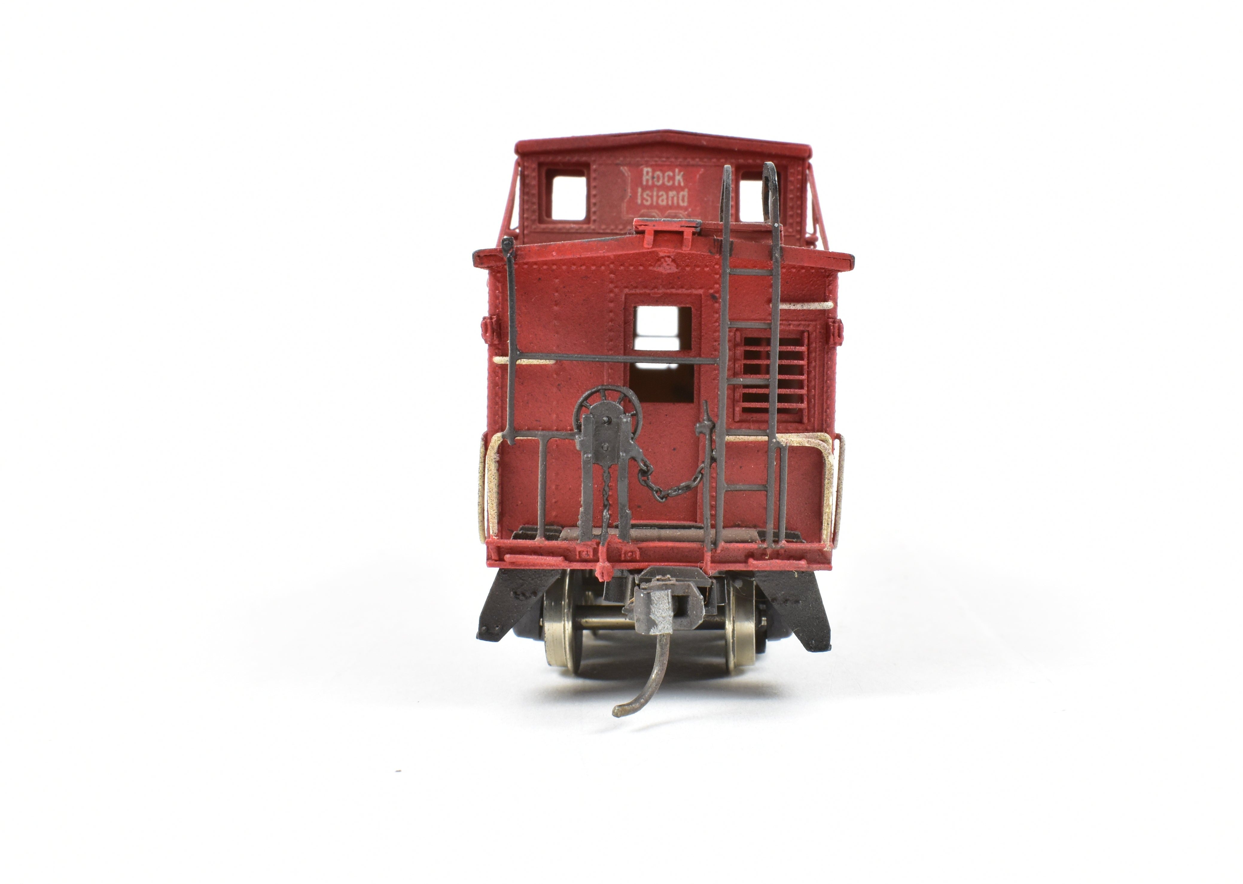 HO Scale Brass Model Train - OMI (Overland Models, Inc.) CRI&P - Rock Island Steel Caboose #17894 with Custom Painting and Spare Parts