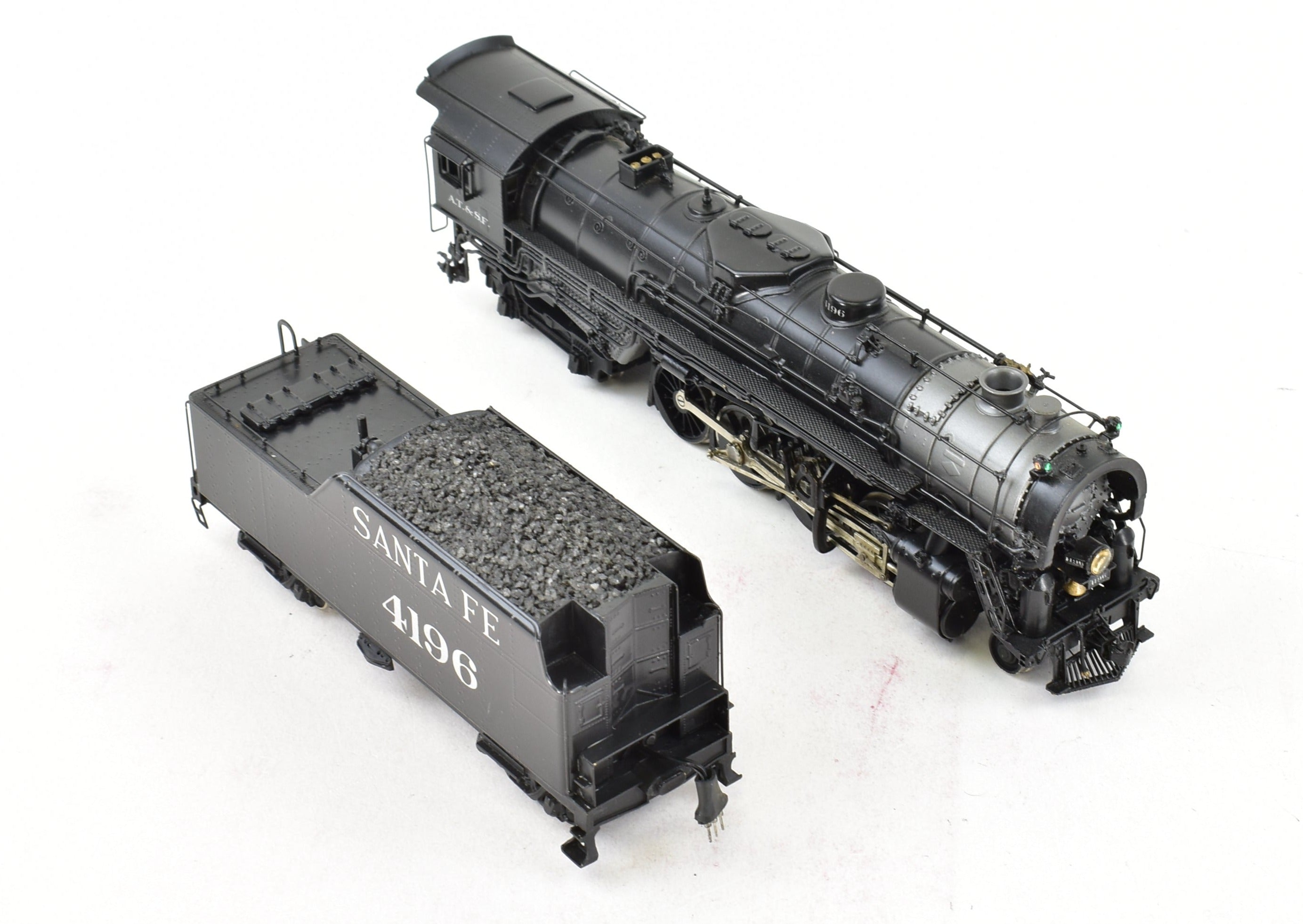HO Scale Brass Westside Model Co. ATSF - Santa Fe 2-8-4 Berkshire Custom Painted Locomotive with Digitrax DCC for Model Train Enthusiasts