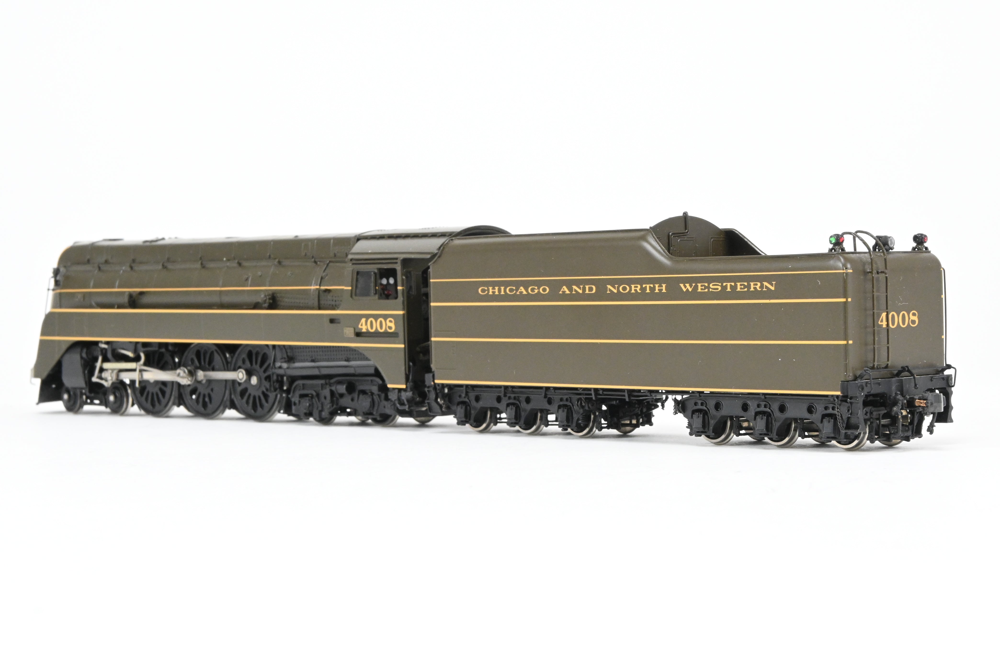 HO Brass Challenger Imports C&NW E-4 Streamlined 4-6-4 Coal Locomotive #4008