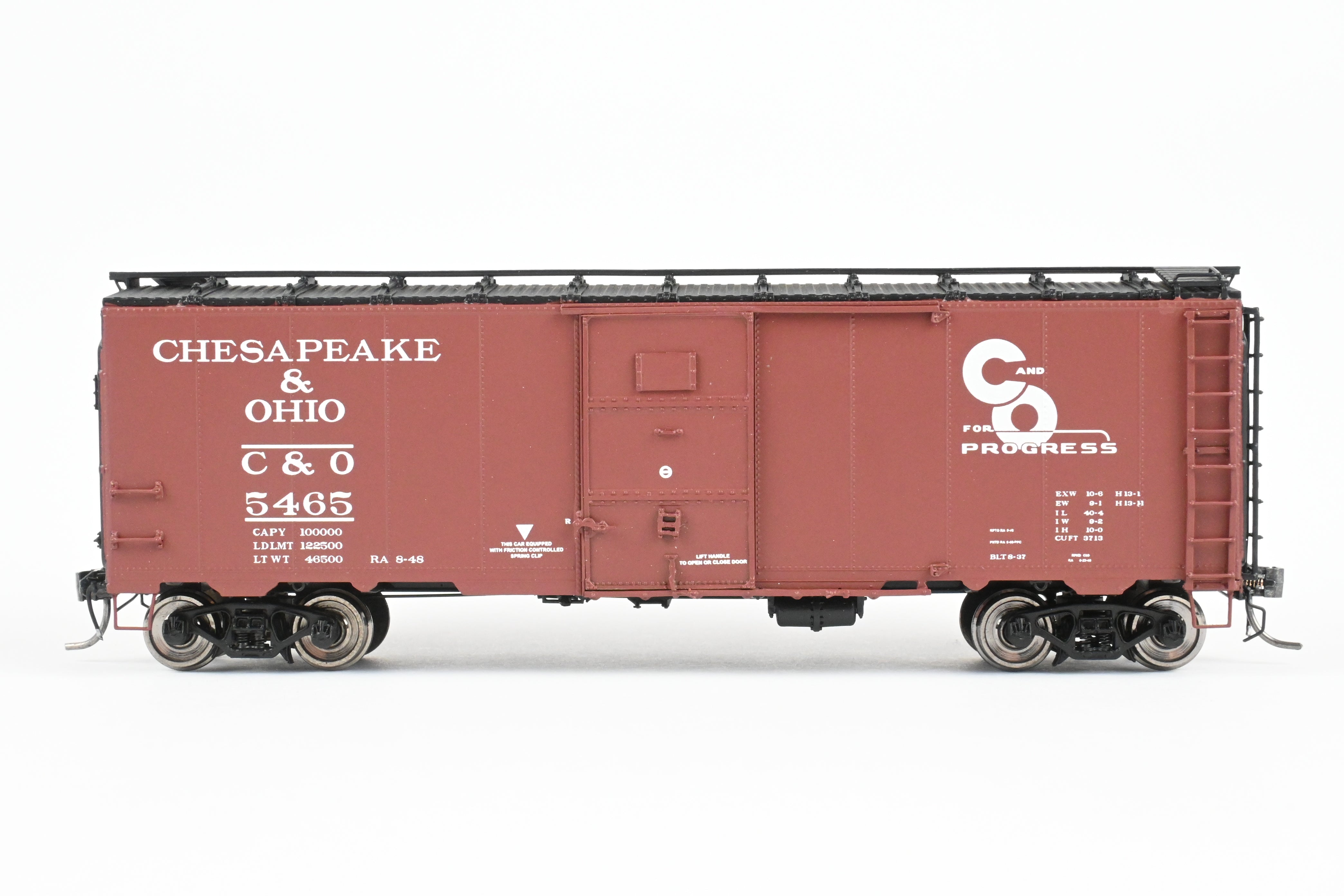 1937 American Scale Models C&O Chesapeake & Ohio Art Deco Boxcar No. 5465