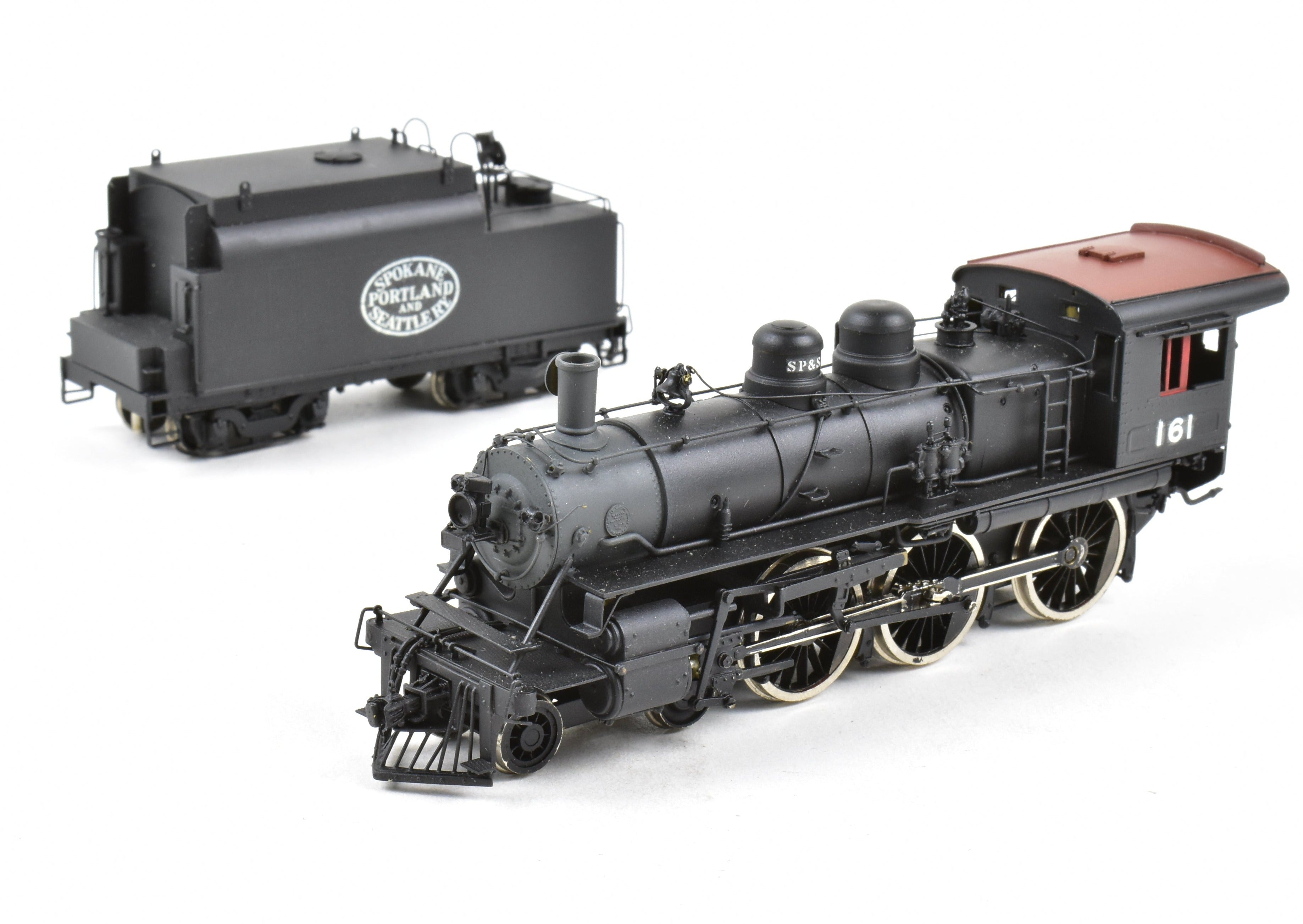 HO Scale Brass Model Train by Overland Models Inc. - Great Northern 4-6-0 E-15 Custom Painted for Spokane Portland & Seattle
