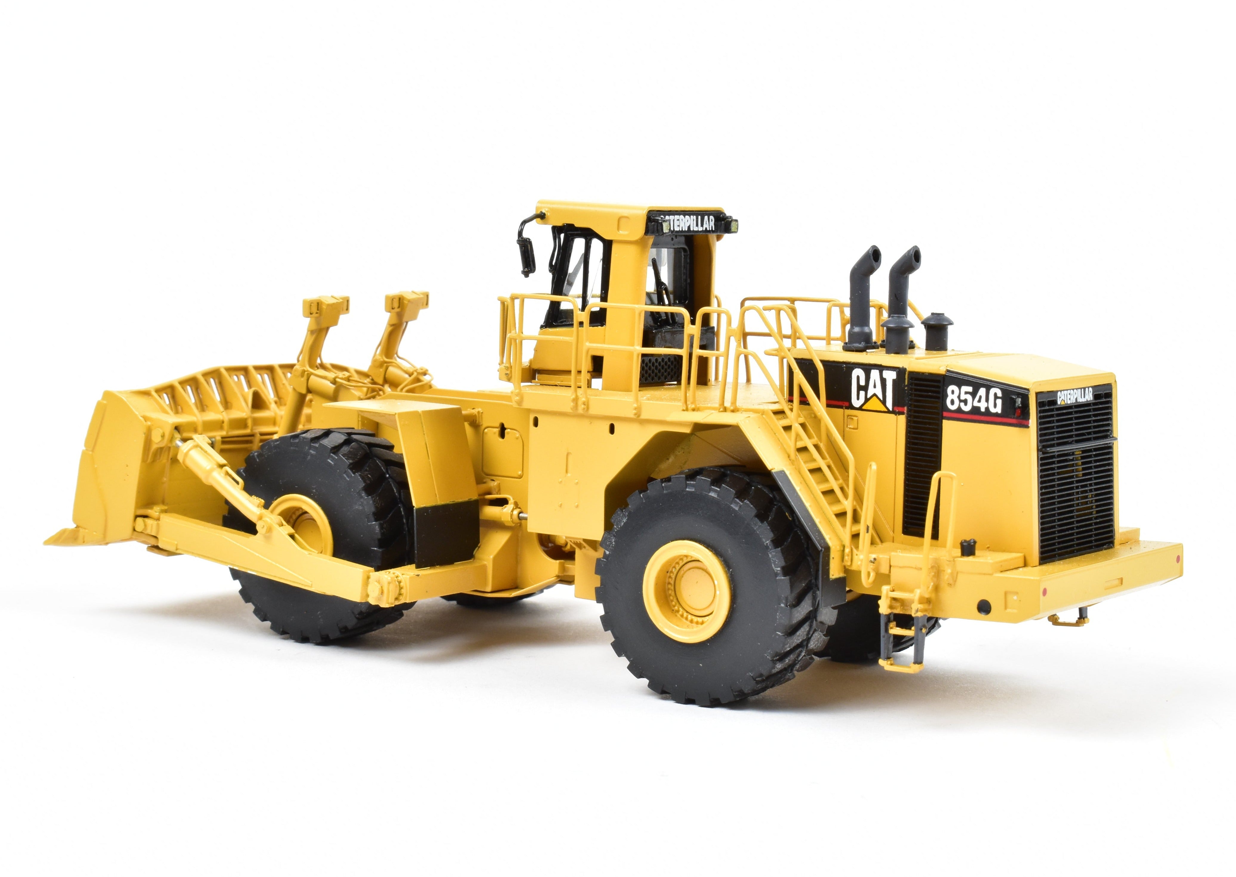 High - Quality HO Scale Brass Construction Model - Caterpillar 854G Wheel Dozer with Factory - Painted Finish, Imported from Korea