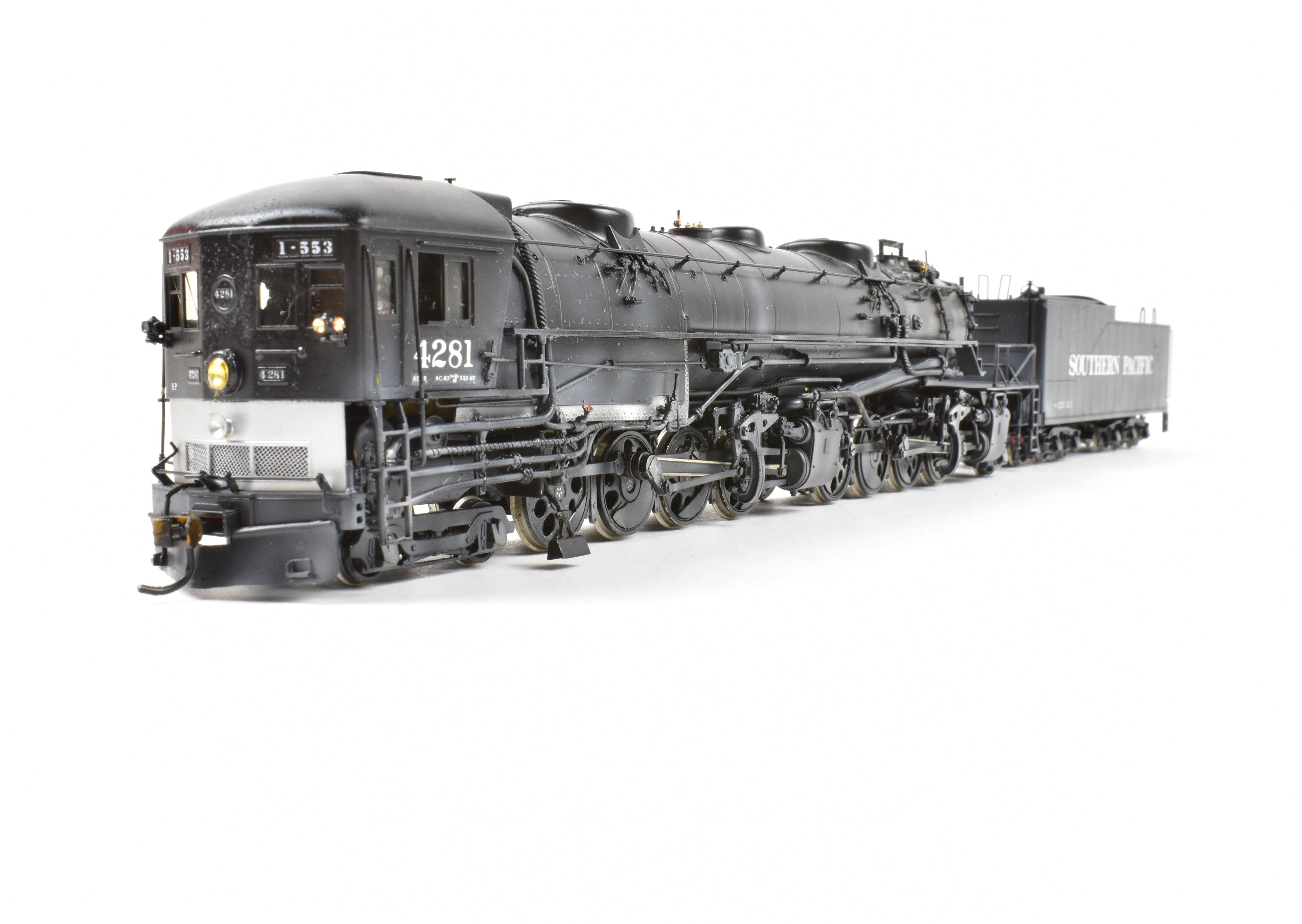 HO Brass Westside Model Co. SP AC - 12 4 - 8 - 8 - 2 Cab Forward Pro - Painted No. 4281 w/ Light Wear