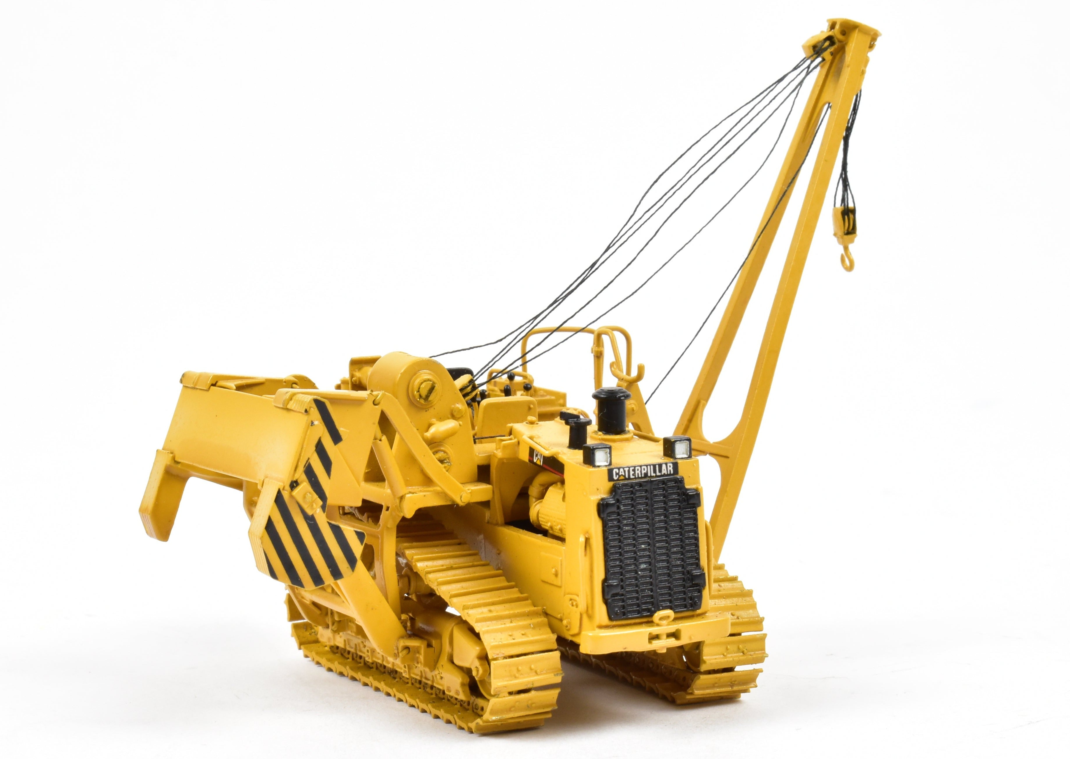 High - Quality HO Scale Brass Construction Model - Factory - Painted Caterpillar 583R Pipelayer by CON CCM Models