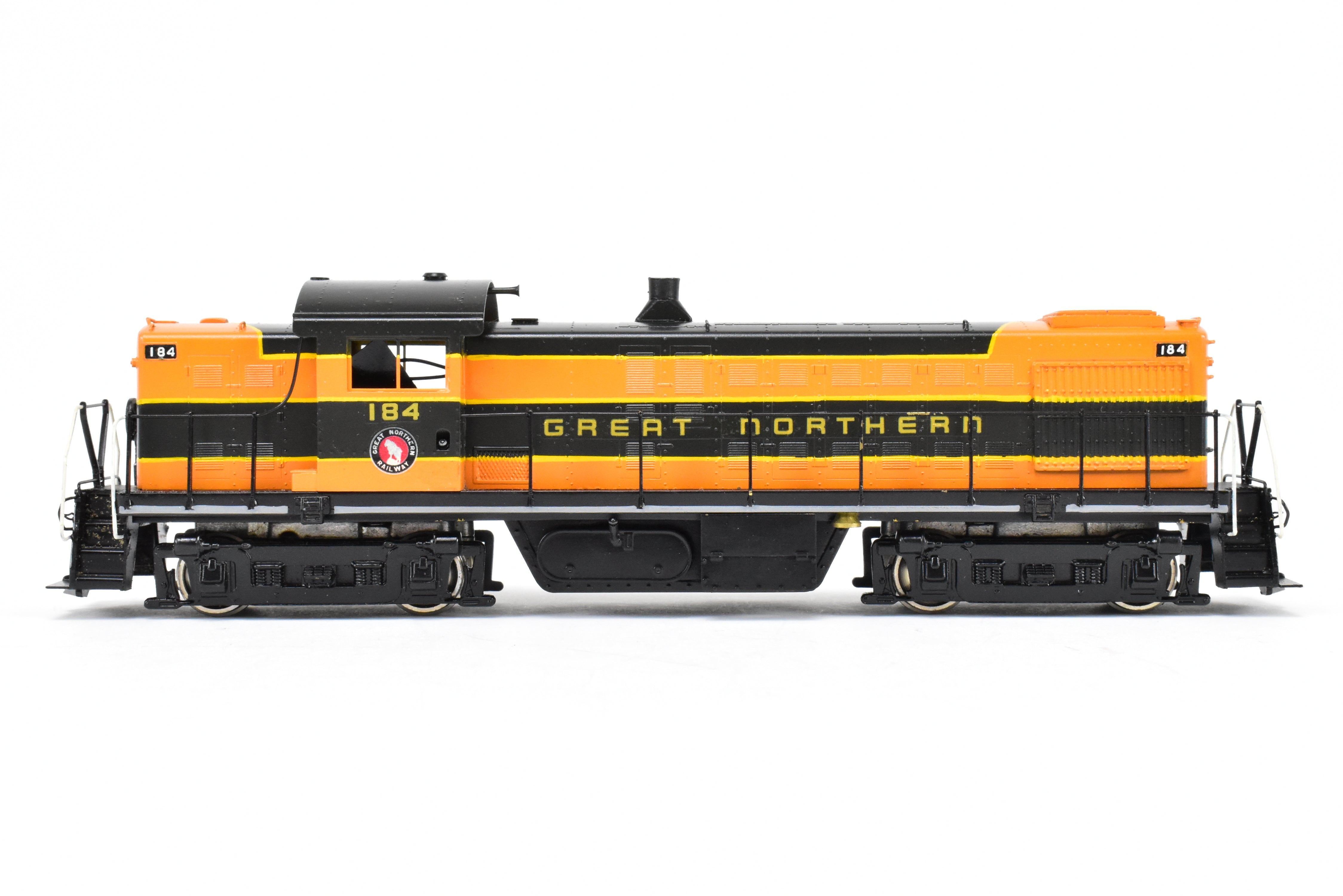 HO Scale Brass ALCO RS-1 Road Switcher Model in Great Northern Green/Orange #184