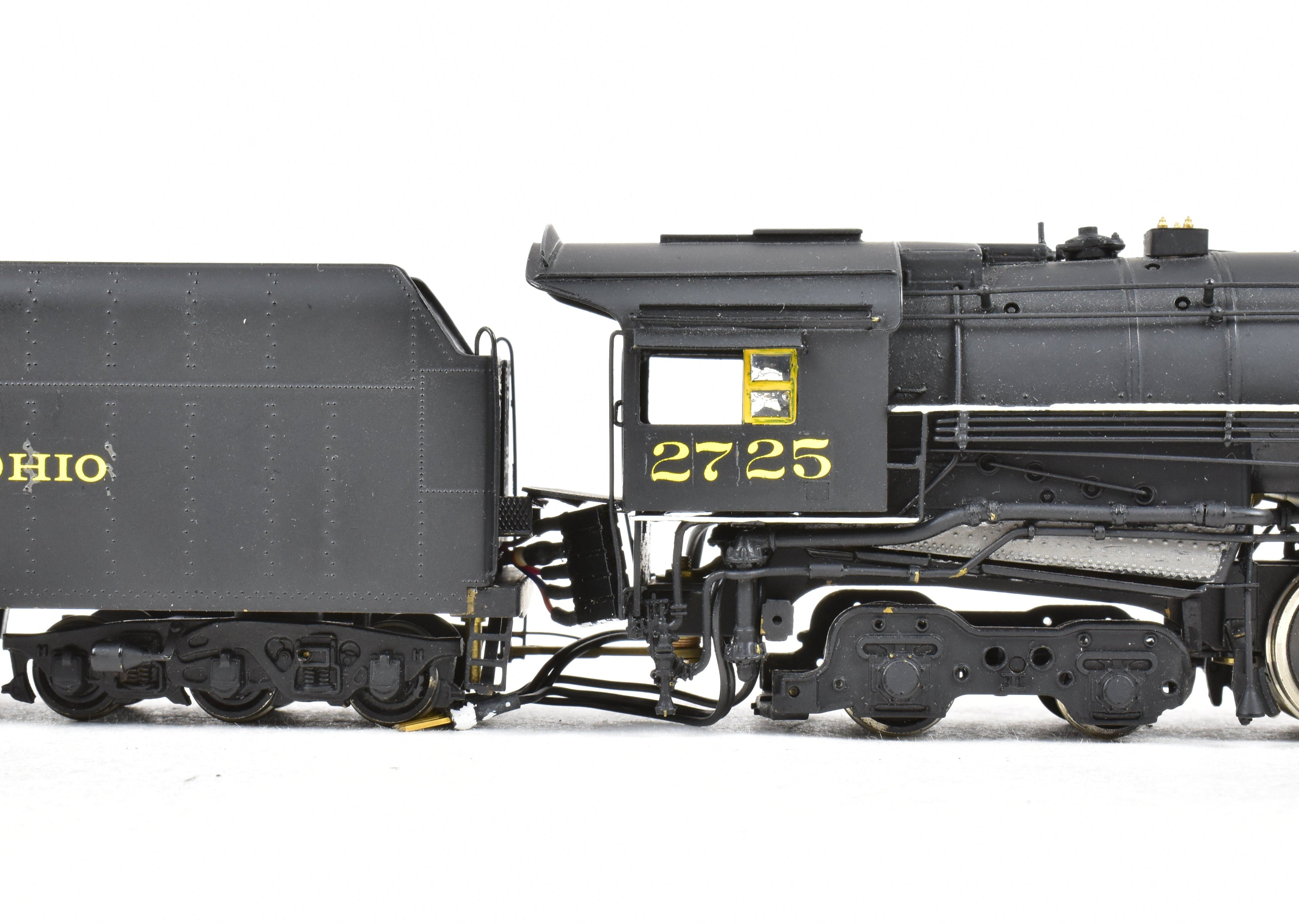 HO Scale Brass PFM Chesapeake & Ohio 2-8-4 Kanawha #2725 Custom Painted DCC Model