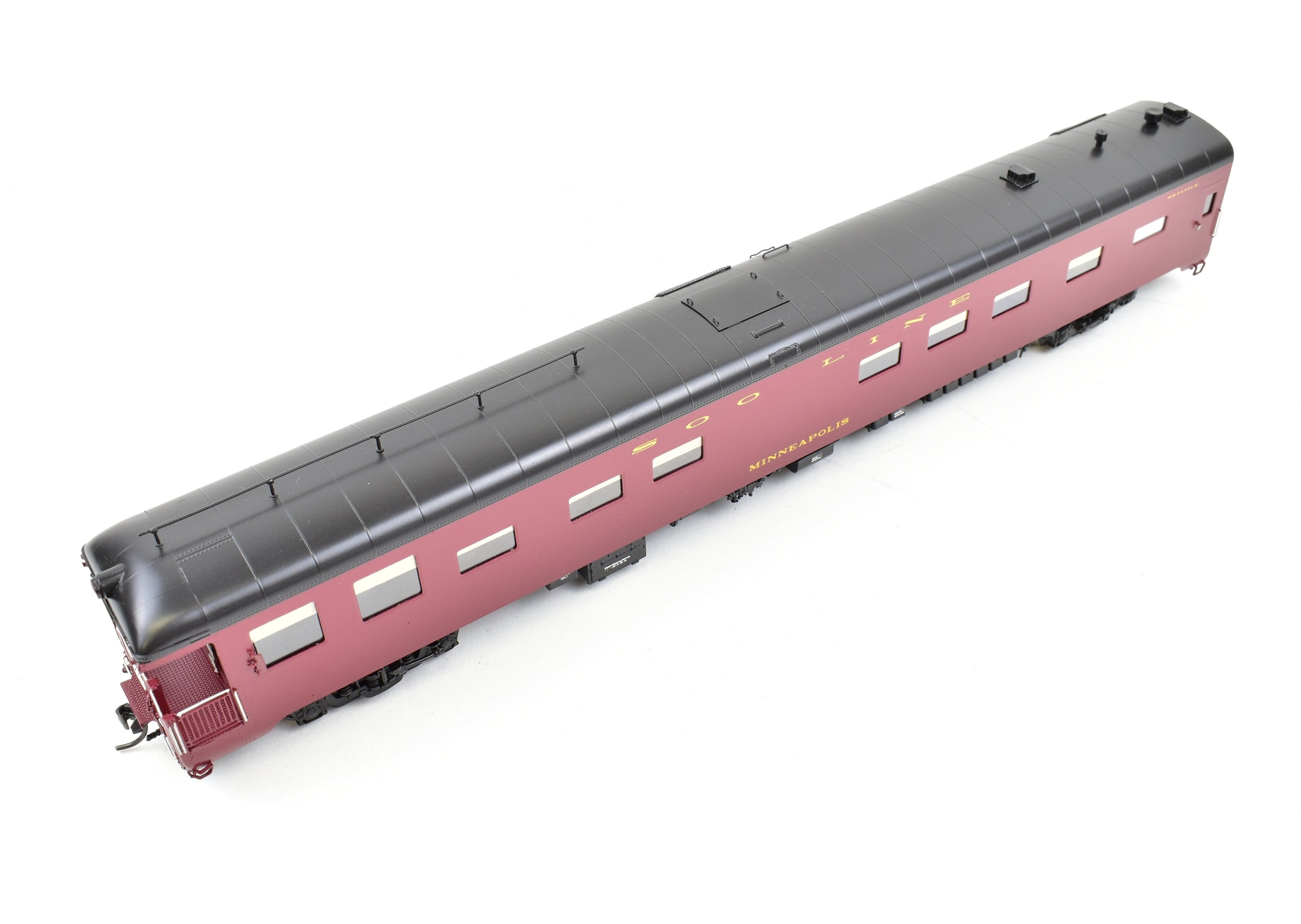 W&R Enterprises HO Brass Soo Line Business Car in Minneapolis Pro-Painted Finish