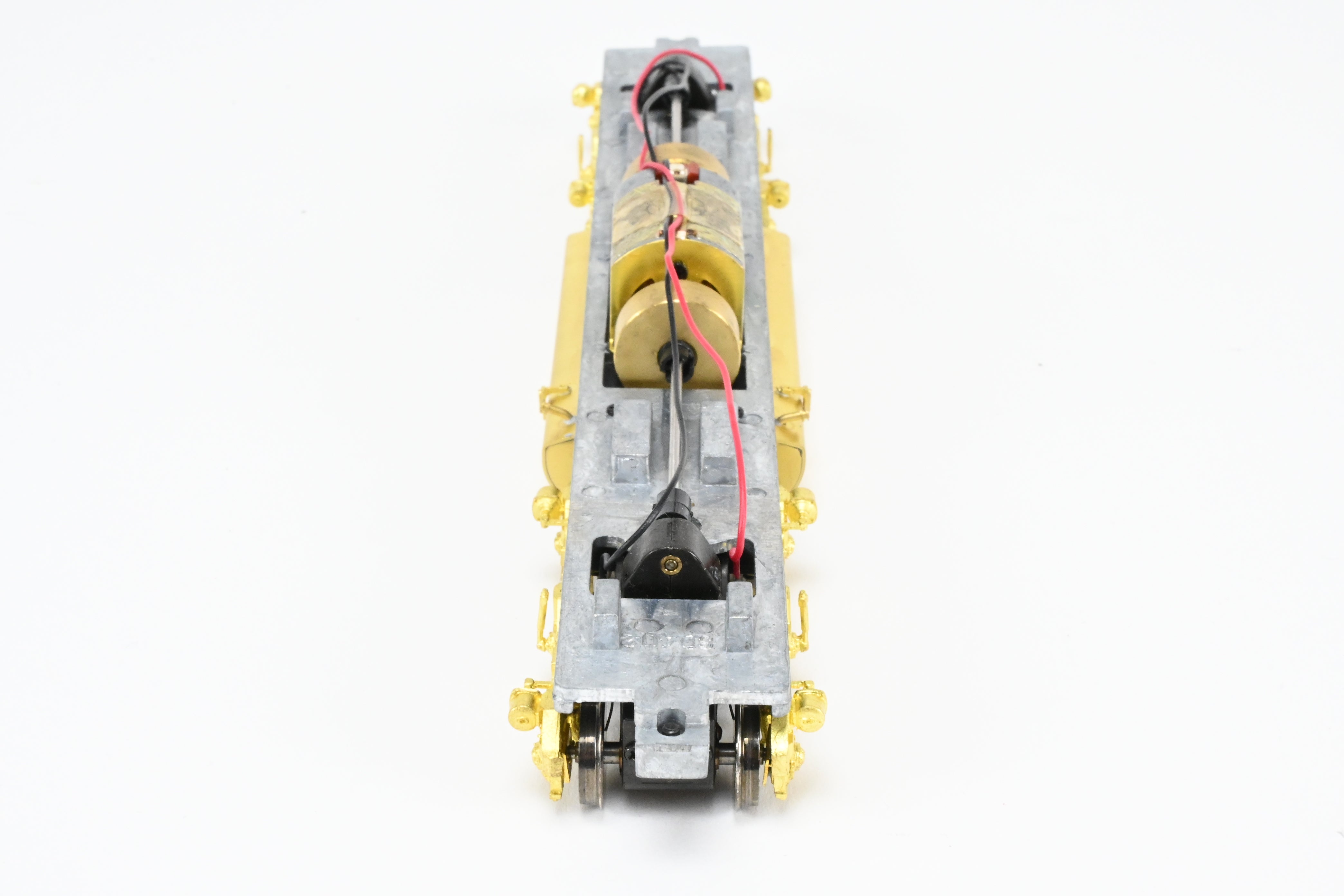 HO Scale Brass Model Train Drive Systems by Overland Models Inc. for Athearn EMD SD40 - 2 Locomotives with HT - C Trucks and Large Fuel Tank
