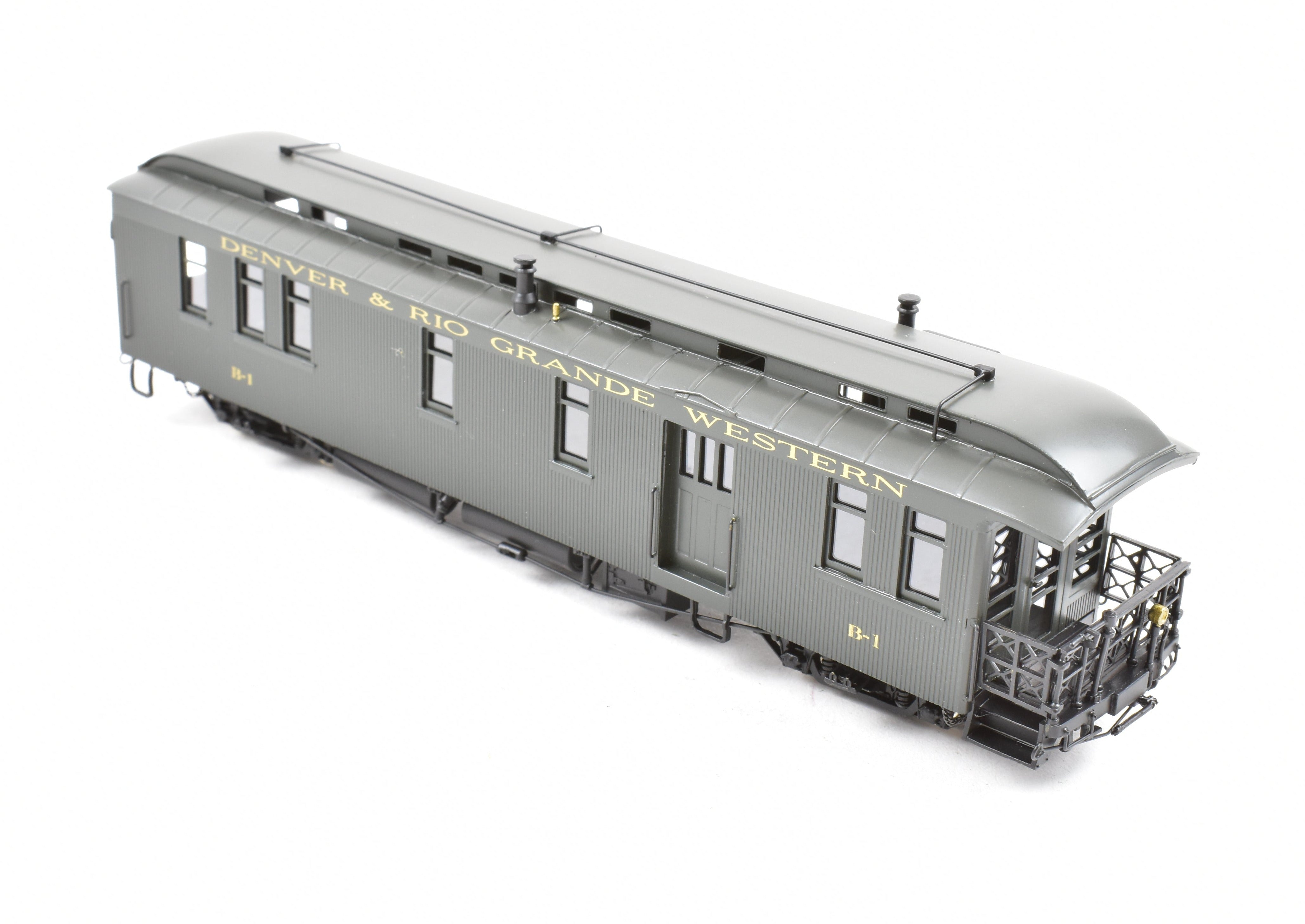 1999 HOn3 Brass Berlyn D&RGW Denver & Rio Grande Western B-1 FP Business Car Model