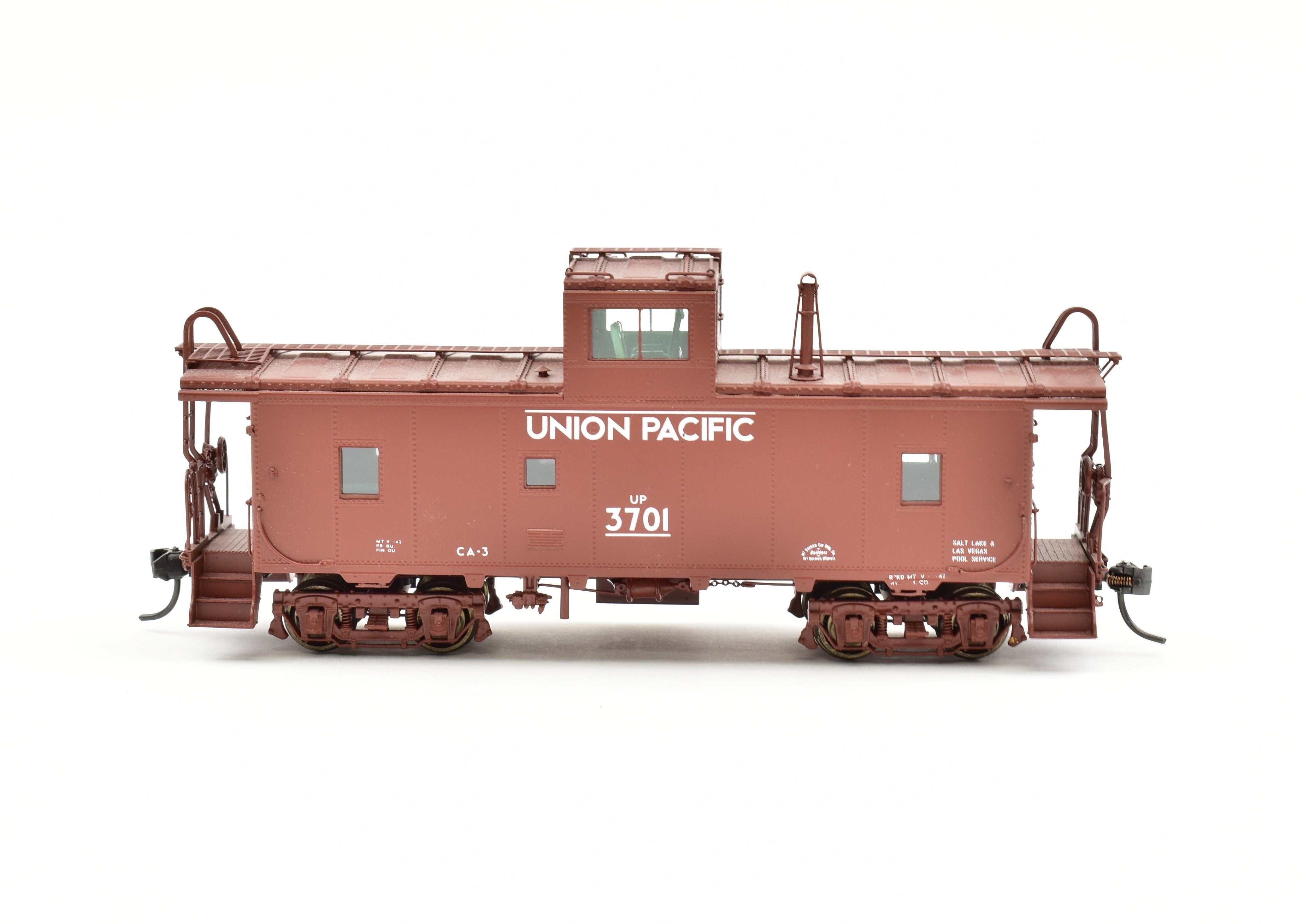 HO Scale Brass Caboose Model - OMI (Overland Models, Inc.) Union Pacific CA - 3 Caboose from 2000 Run with Full Interior