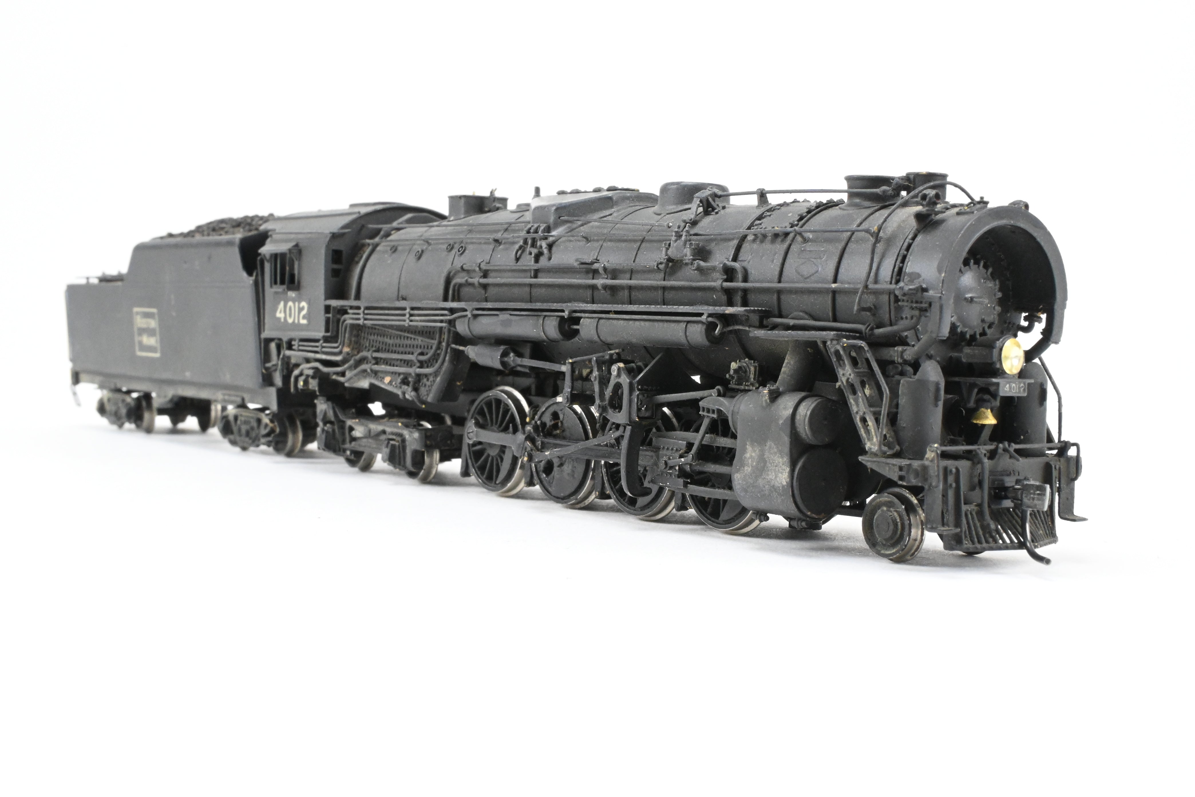 HO Scale Brass Westside Model Co. B&M - Boston & Maine 2-8-4 Class T-1a Berkshire Locomotive Model Custom Painted with No. 4012