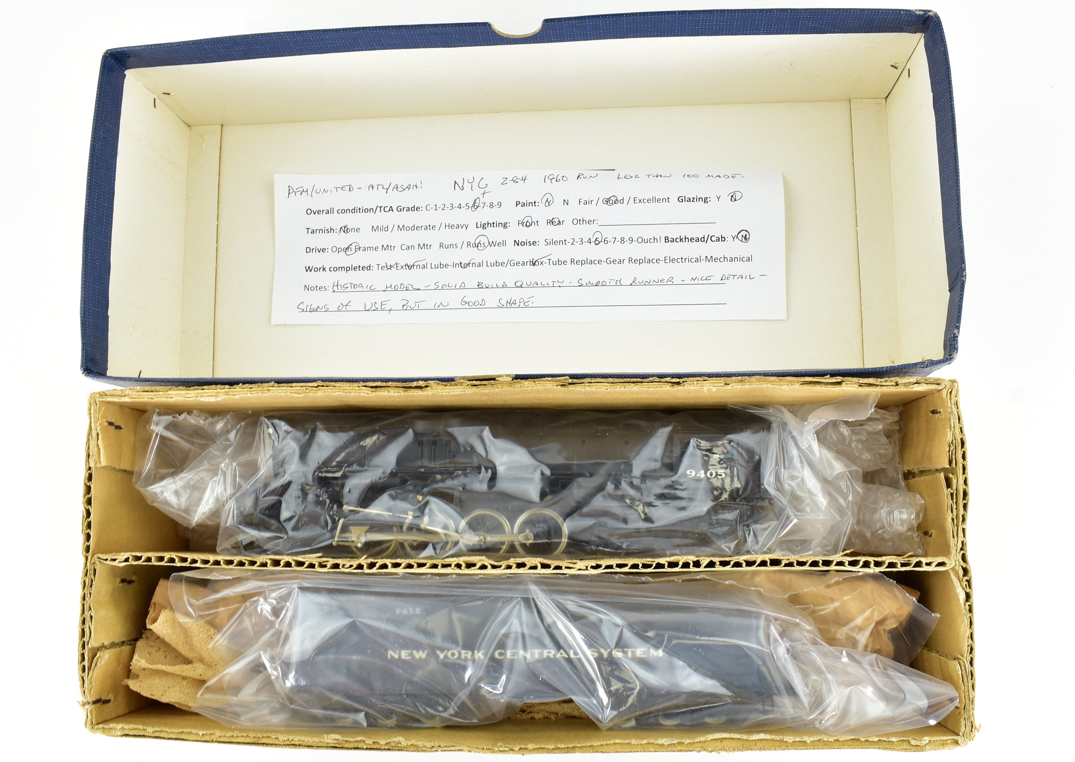 HO Scale Brass Model Train - Pacific Fast Mail (PFM) by United - New York Central/P&LE A2a 2 - 8 - 4 Berkshire 1960 Run Custom Painted Model for Collectors