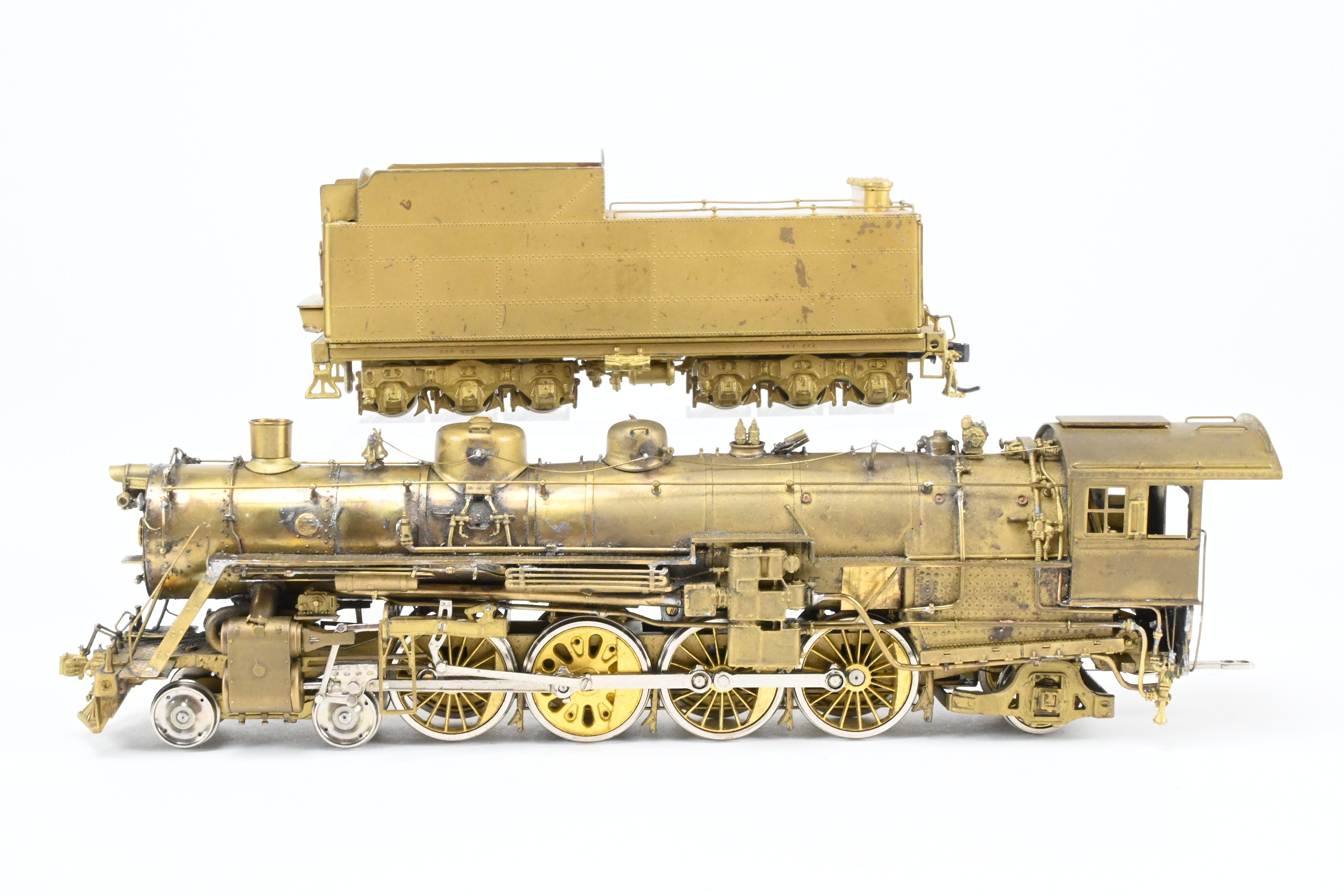 HO Scale Brass Model Train - Overland Models CB&Q - Burlington Route B-1A 4-8-2 Custom Modified by Joe G. Collias