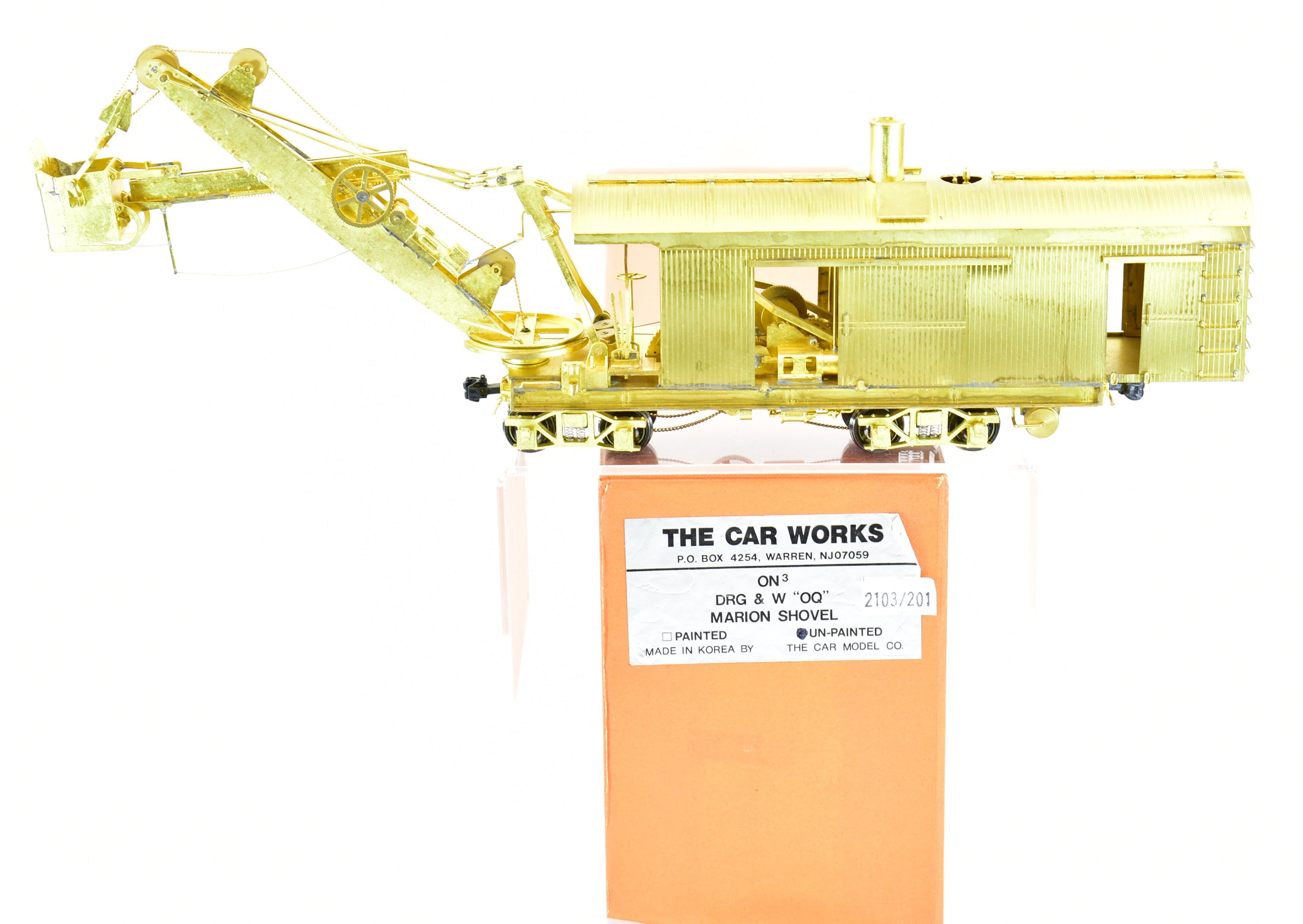 1:48 On3 Scale D&RGW Denver & Rio Grande Western OQ Marion Shovel Brass Model