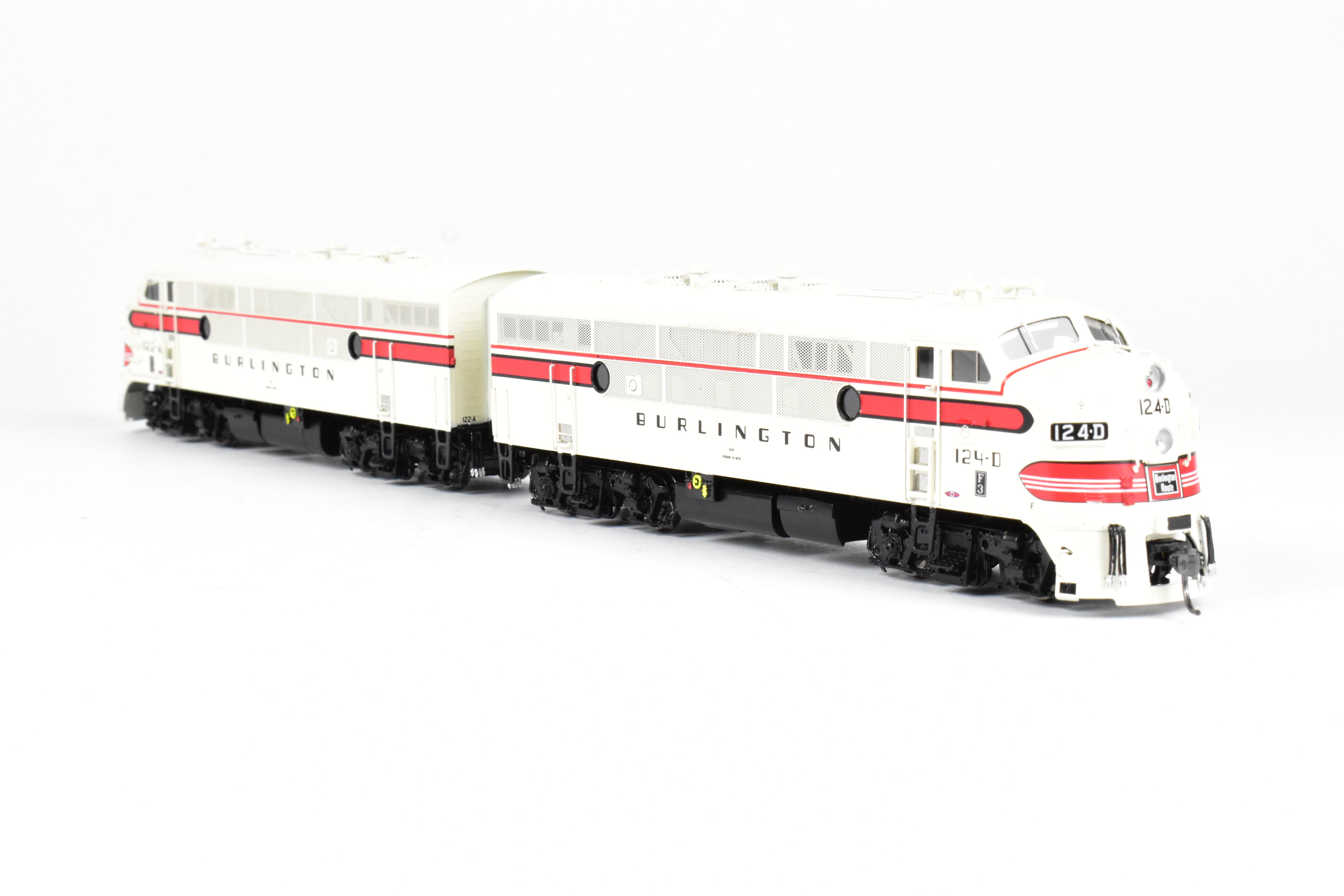 HO Scale Brass DVP Division Point EMD F3 A/A Set Factory Painted 122 - A/124 - D